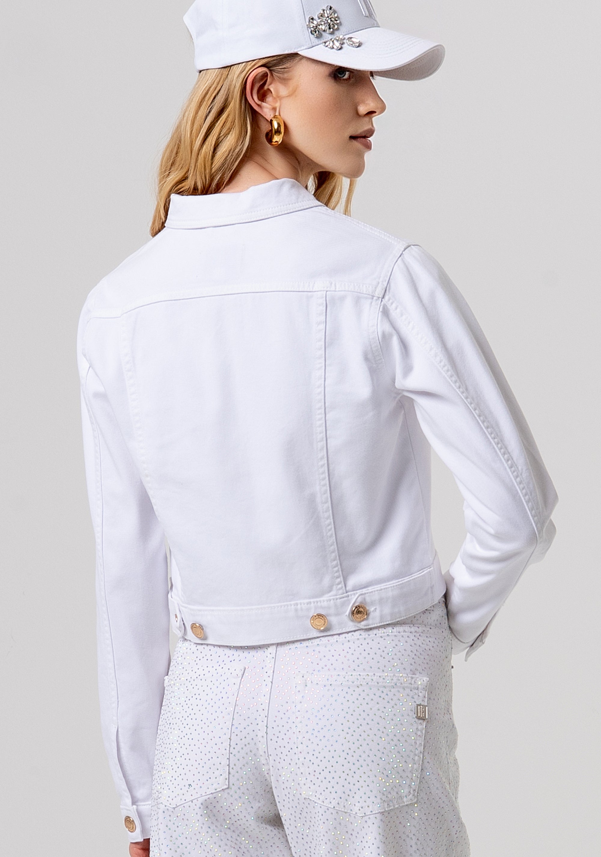 Jacket regular fit made in bull fabric Fracomina FP26SJ4001W61501-278-3