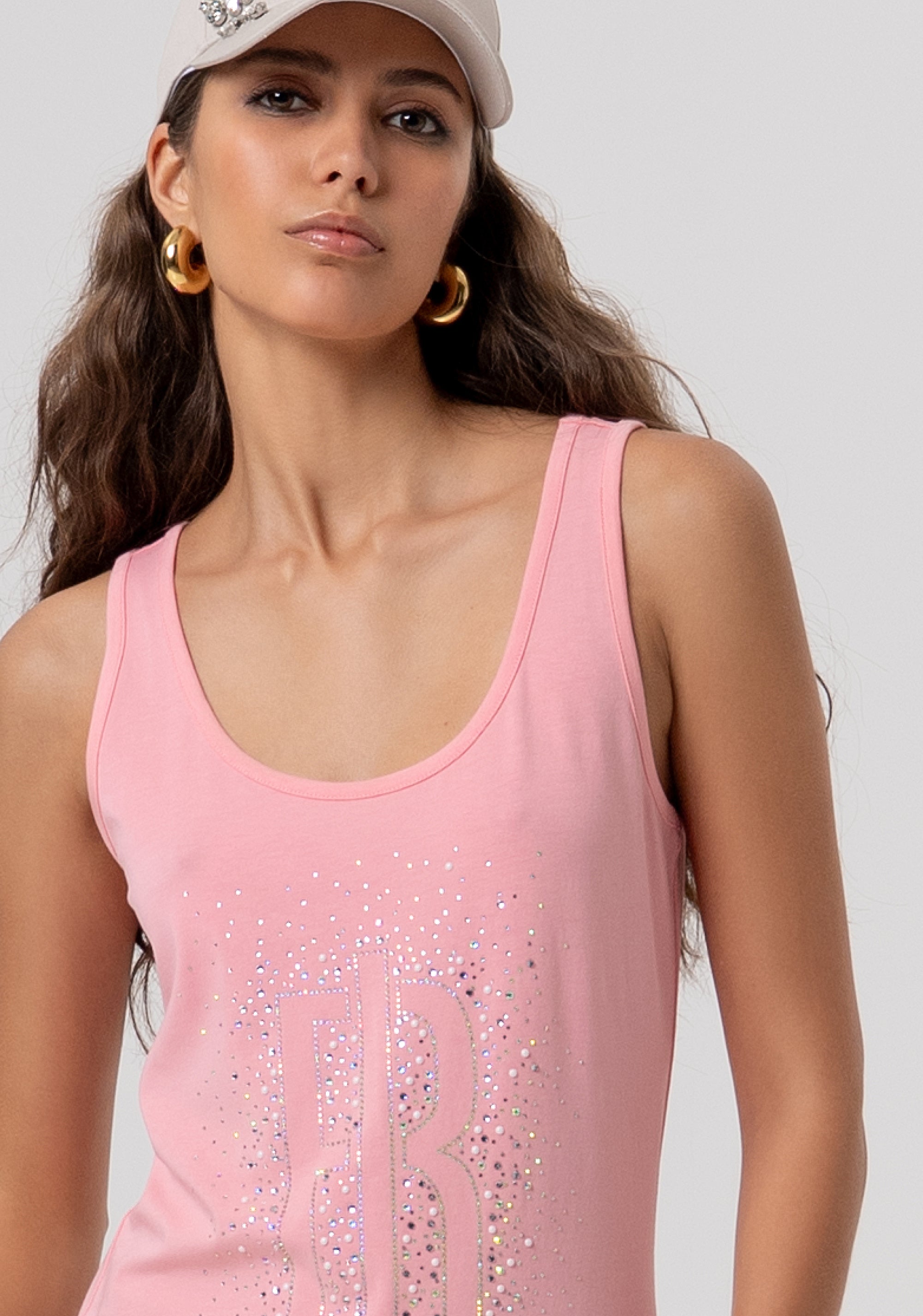 Tank top made in cotton jersey Fracomina FP26ST2010J401N5-107-2