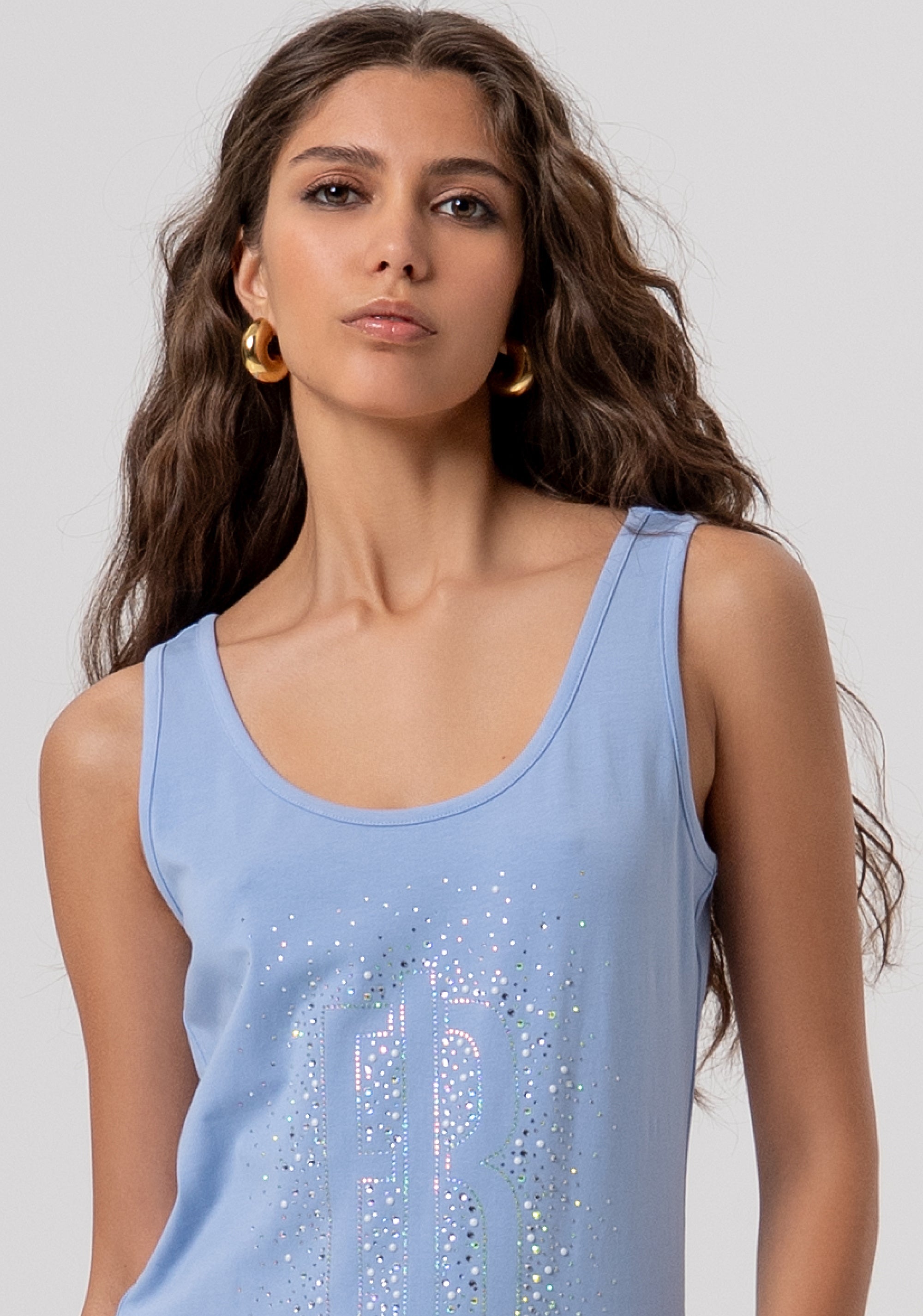 Tank top made in cotton jersey Fracomina FP26ST2010J401N5-175-2