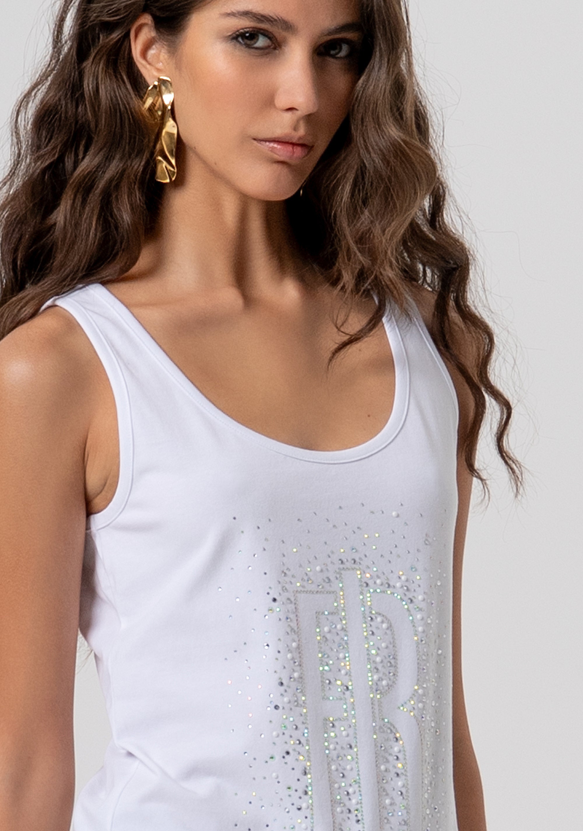 Tank top made in cotton jersey Fracomina FP26ST2010J401N5-278-2