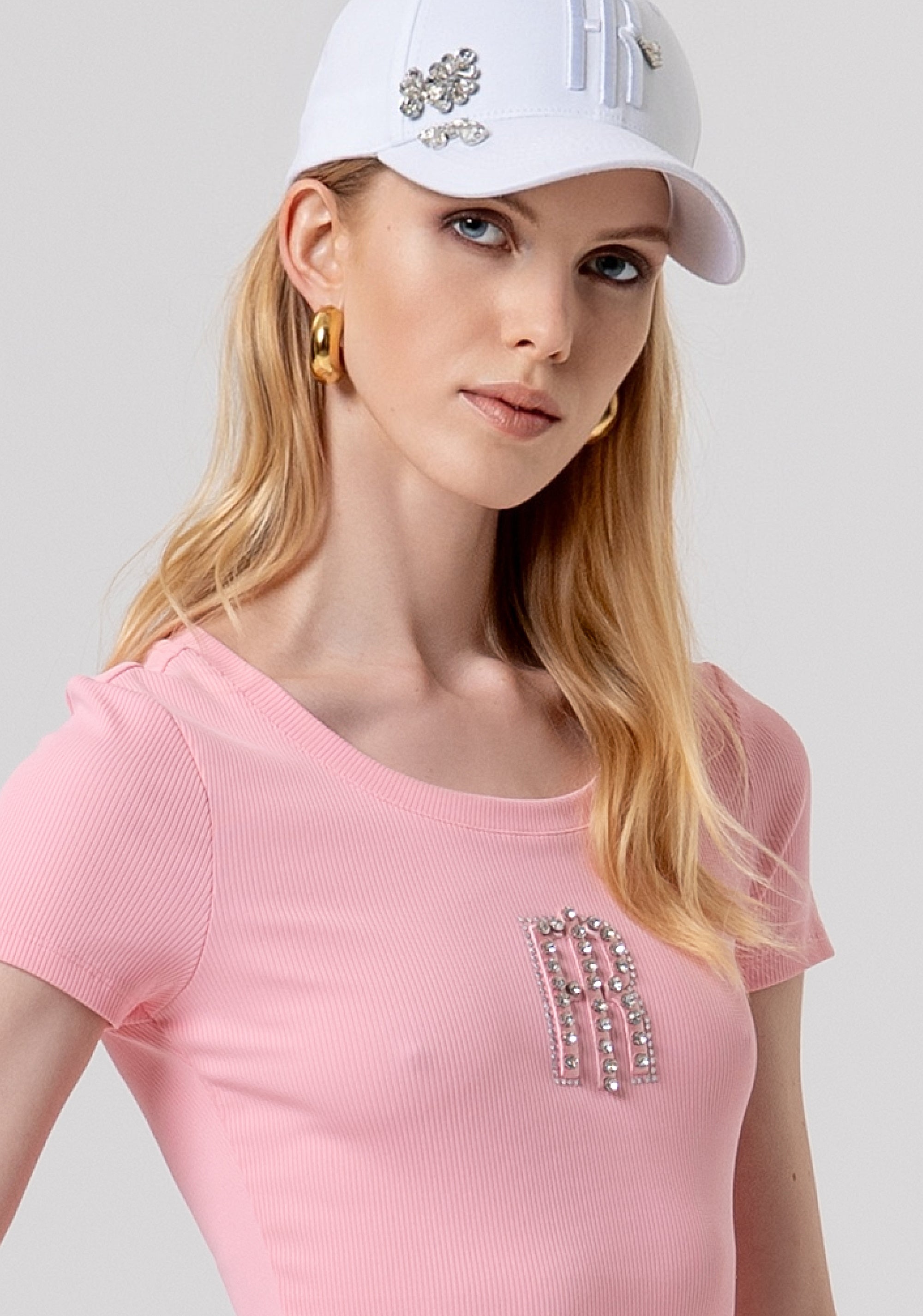 T-shirt slim fit with ribs Fracomina FP26ST3001J42701-107-2