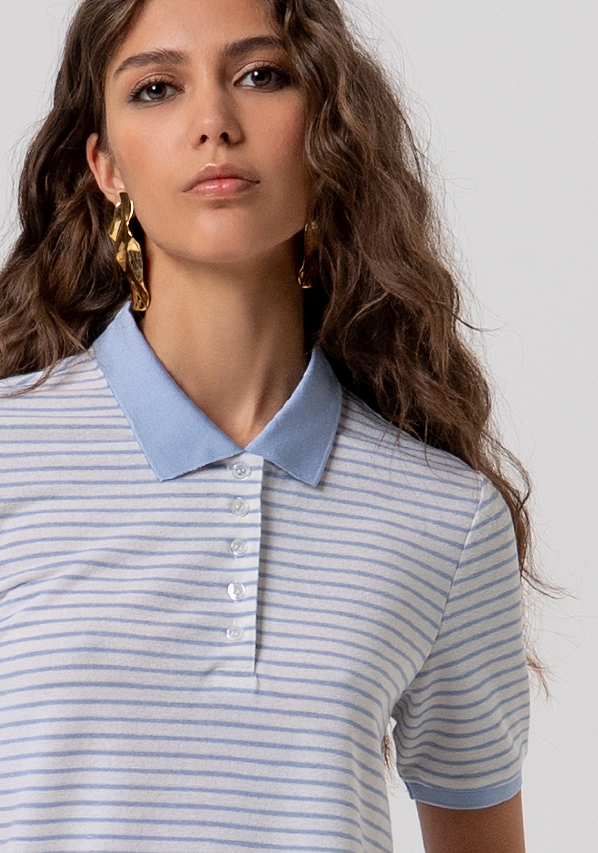 Polo T-shirt regular fit with stripes Fracomina FP26ST3021J490N8-I24-2