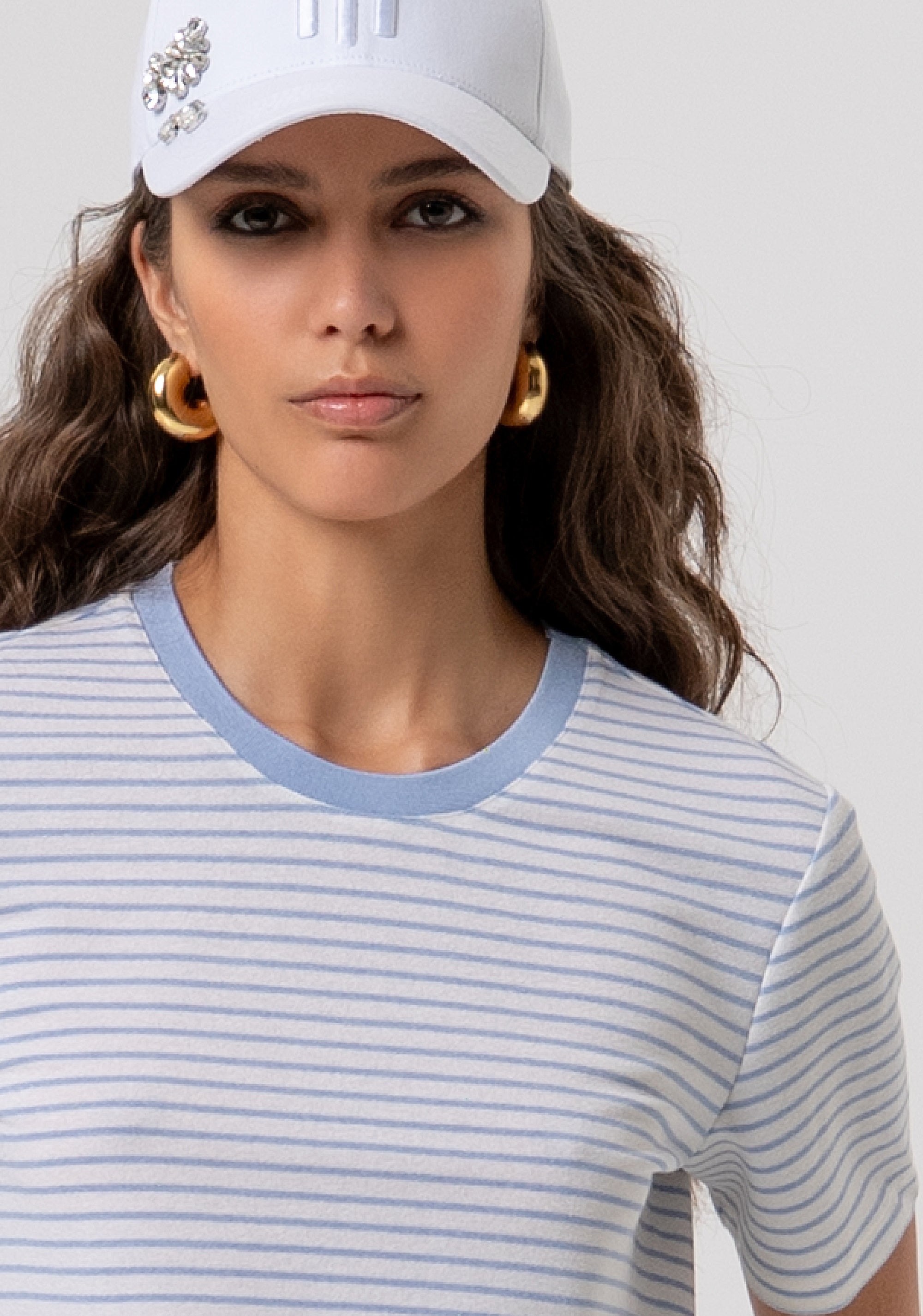 T-shirt regular fit with stripes Fracomina FP26ST3024J490N8-I24-2