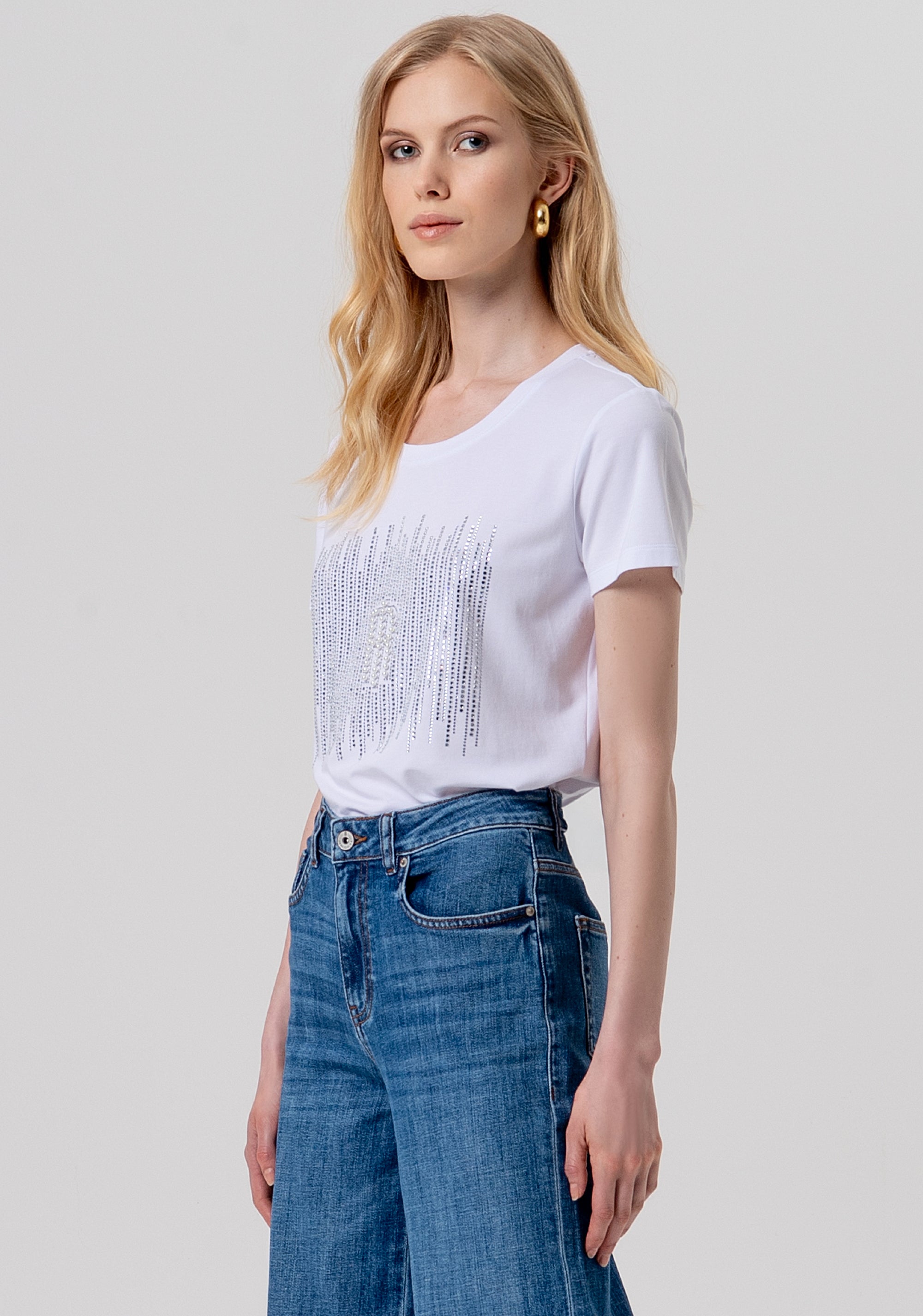 Jeans flare with middle wash Fracomina FP26SV3015D45093-349-2