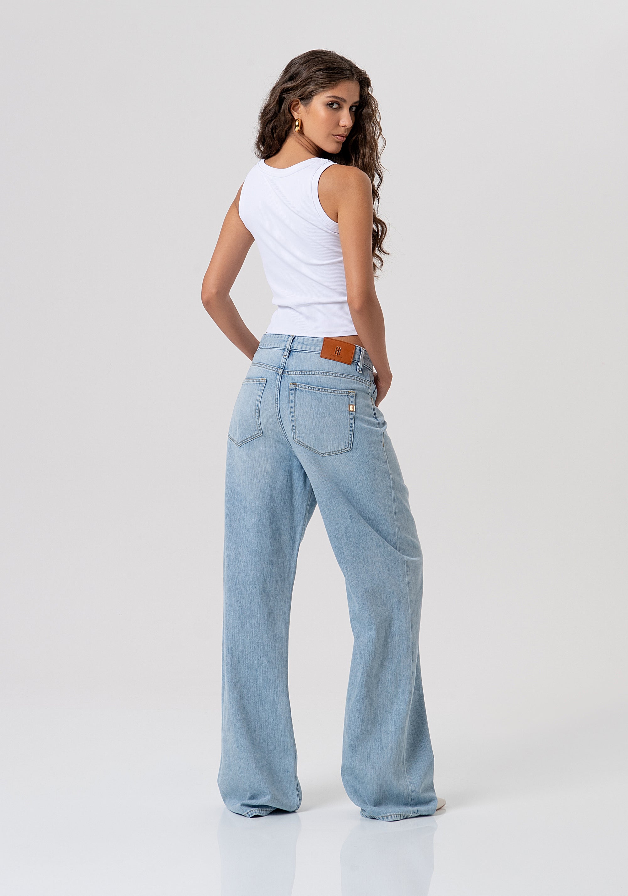Jeans flare with bleached wash Fracomina FP26SV3023D41903-062-3