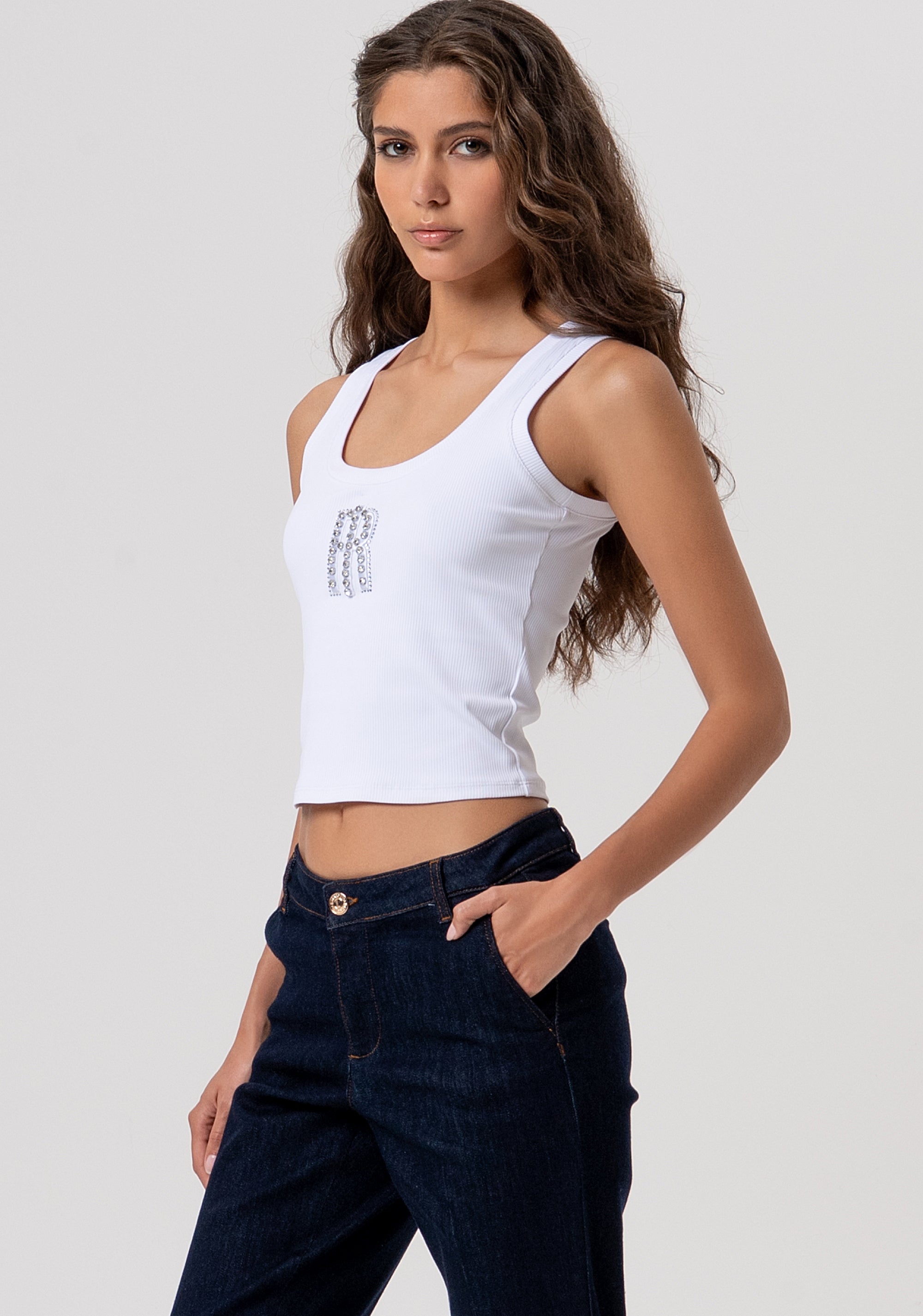 Jeans chino regular fit with raw wash Fracomina FP26SV4001D46493-L23-2