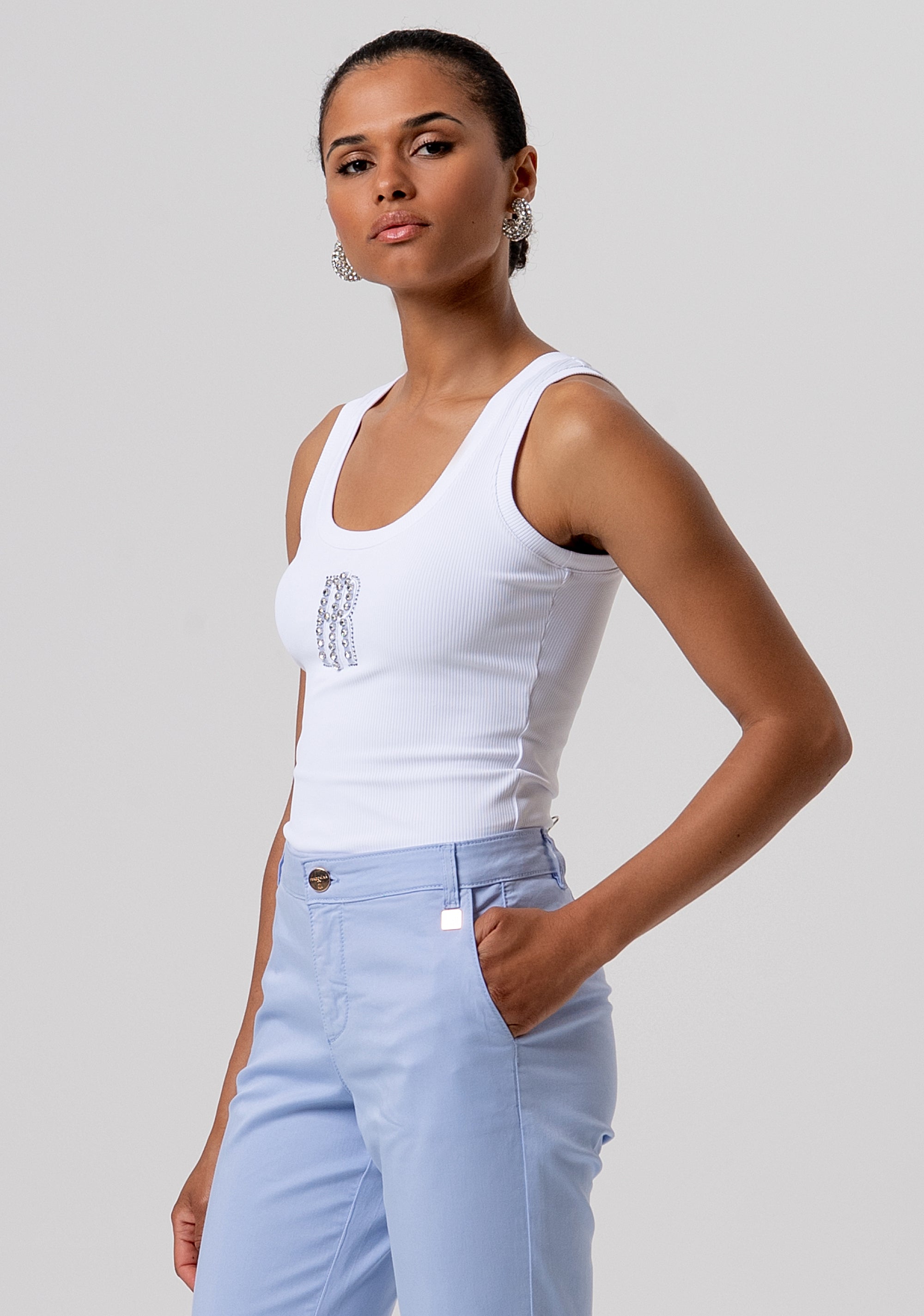 Chino pant regular fit made in gabardine Fracomina FP26SV4001W42001-175-2