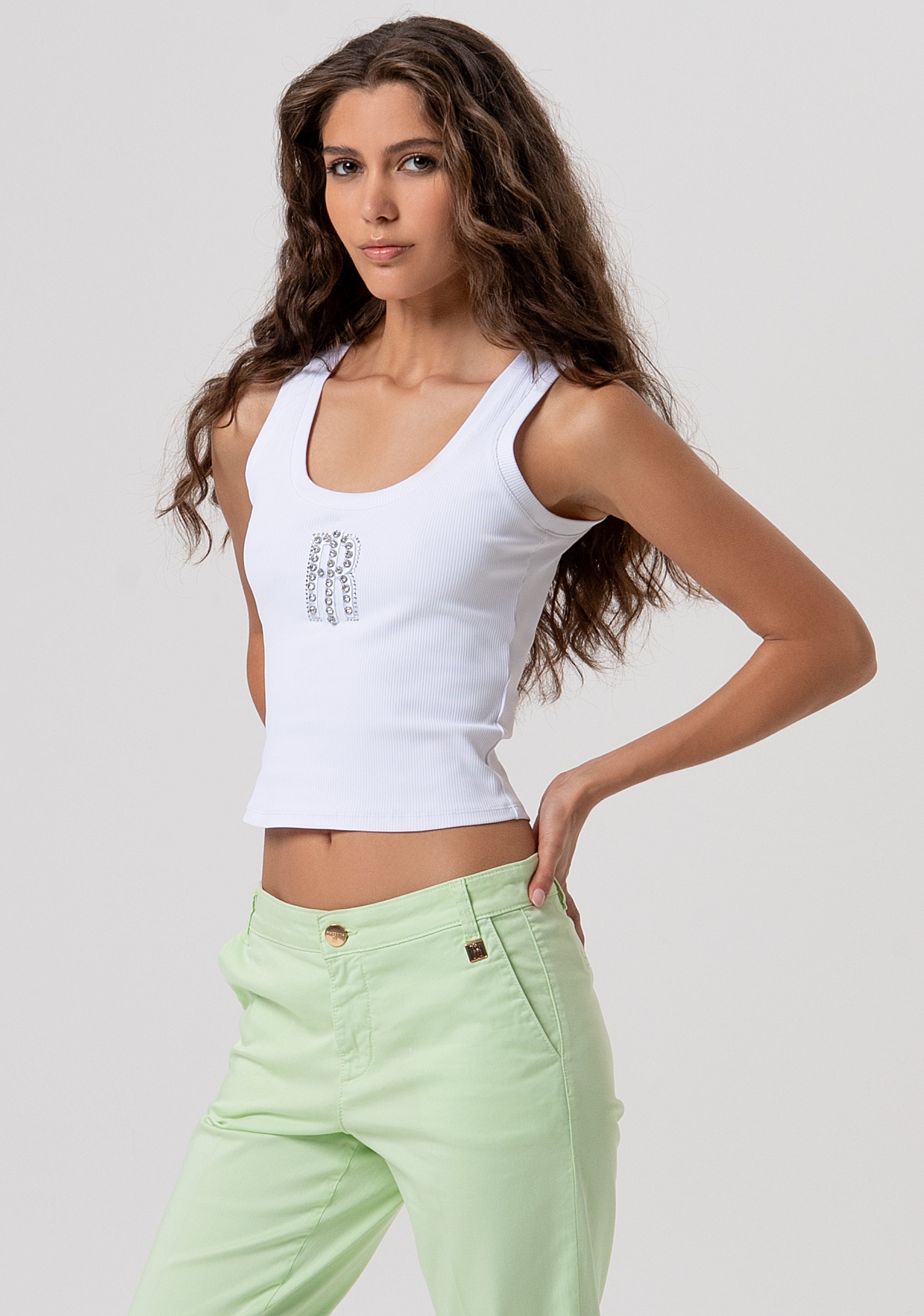 Chino pant regular fit made in gabardine Fracomina FP26SV4001W42001-T99-2