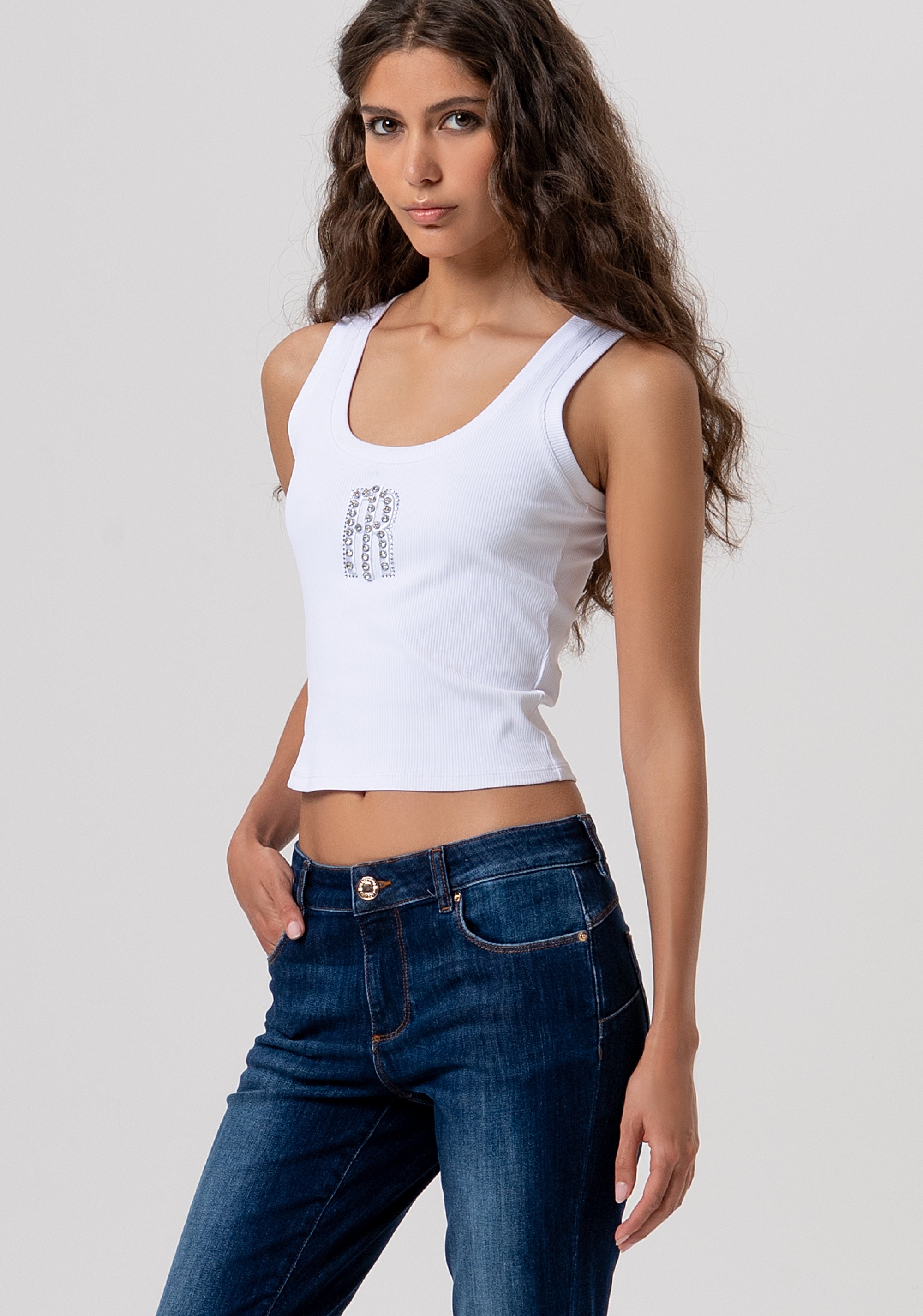 Jeans slim fit with push-up effect with dark wash Fracomina FP26SV8000D46401-117-2