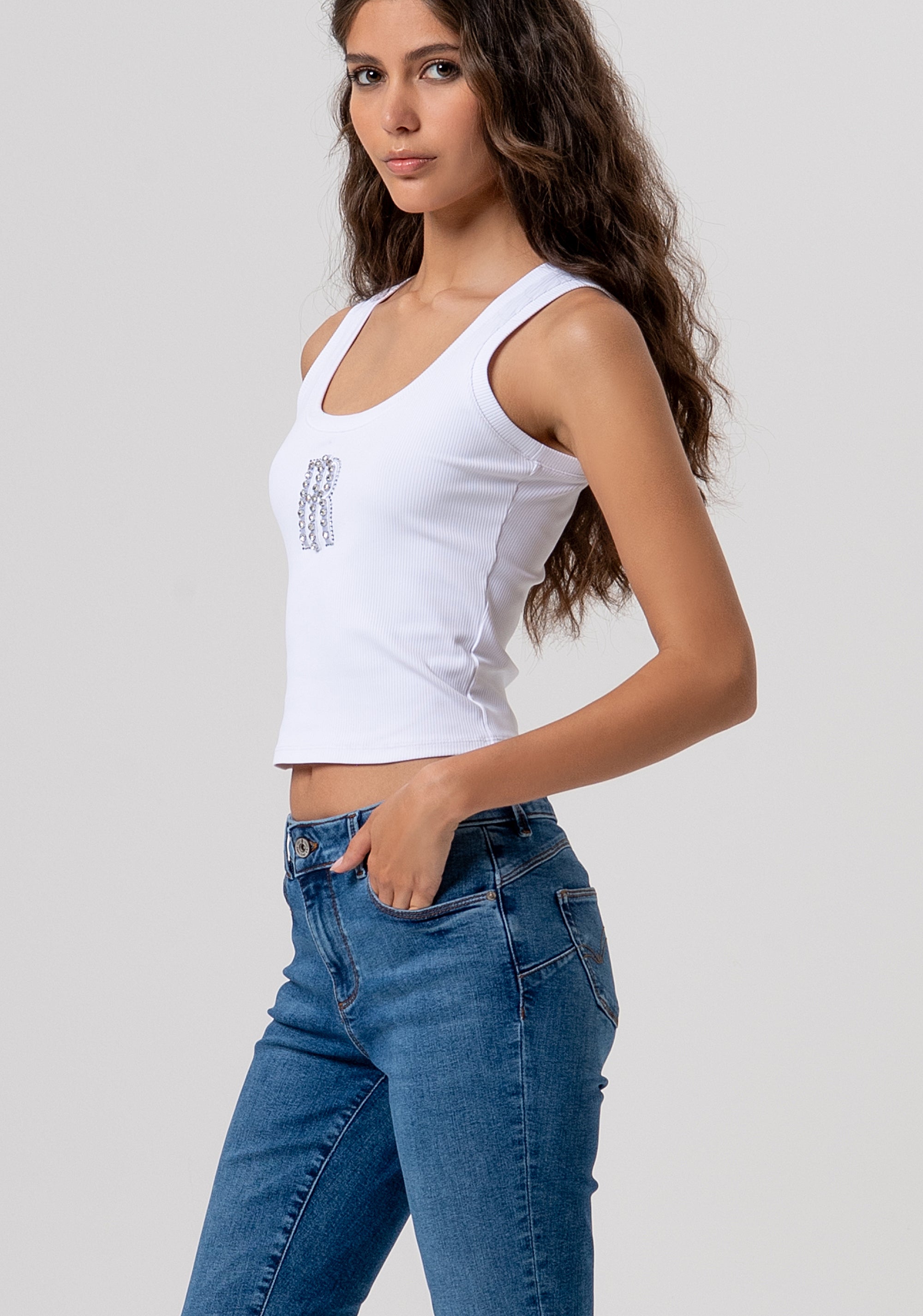 Jeans bootcut with push-up effect with middle wash Fracomina FP26SV8020D46002-349-2