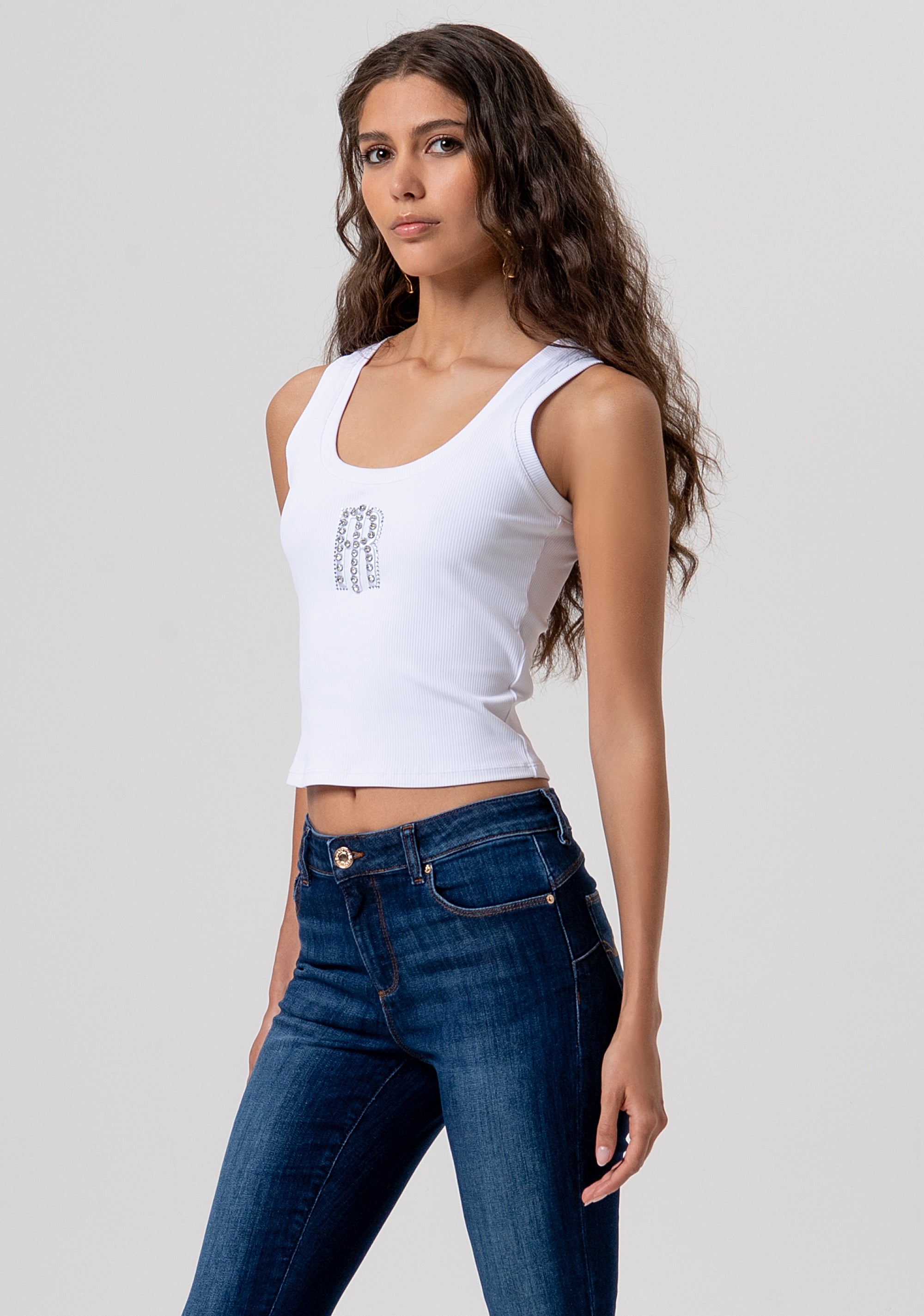 Jeans bootcut with push-up effect with dark wash Fracomina FP26SV8020D46401-117-2