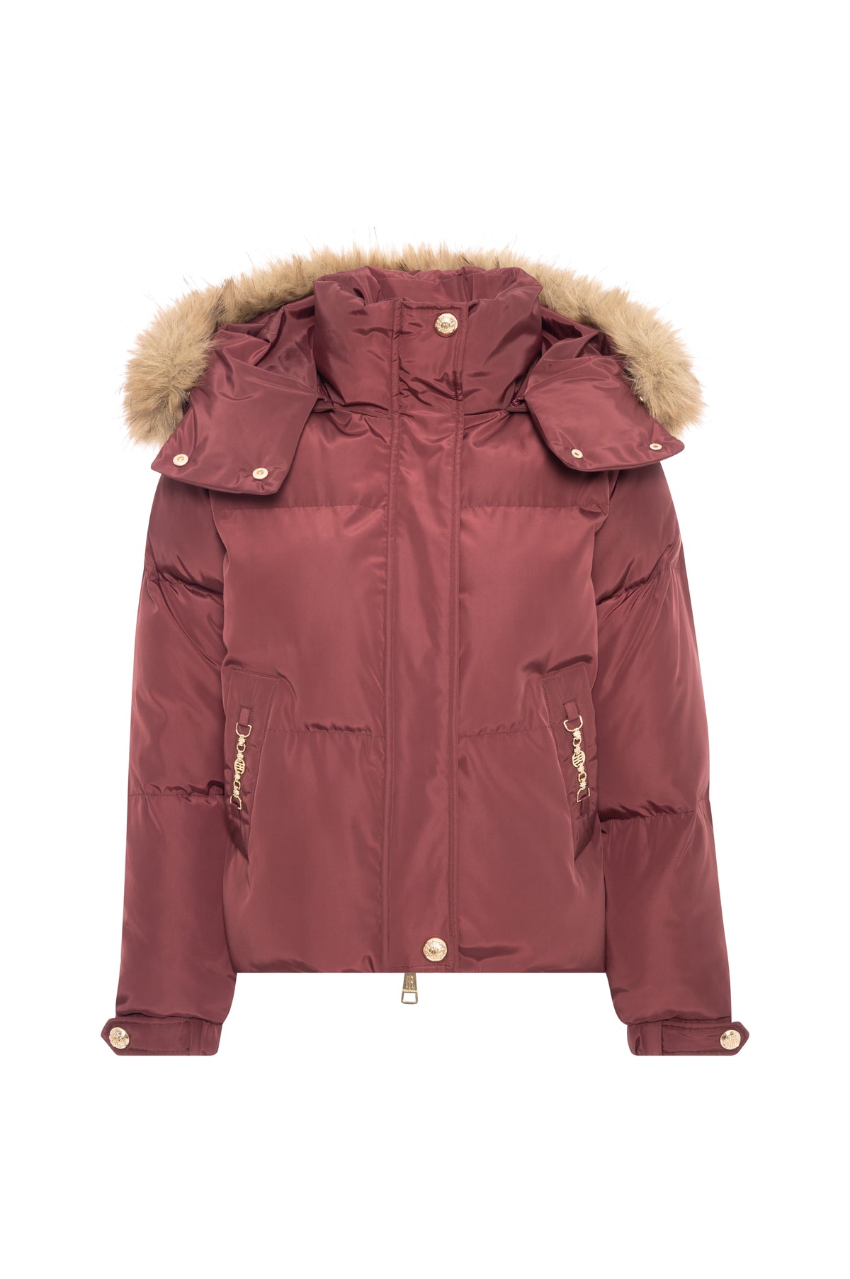 Padded jacket with hood Fracomina FP26WC3006O45801-KF4-1