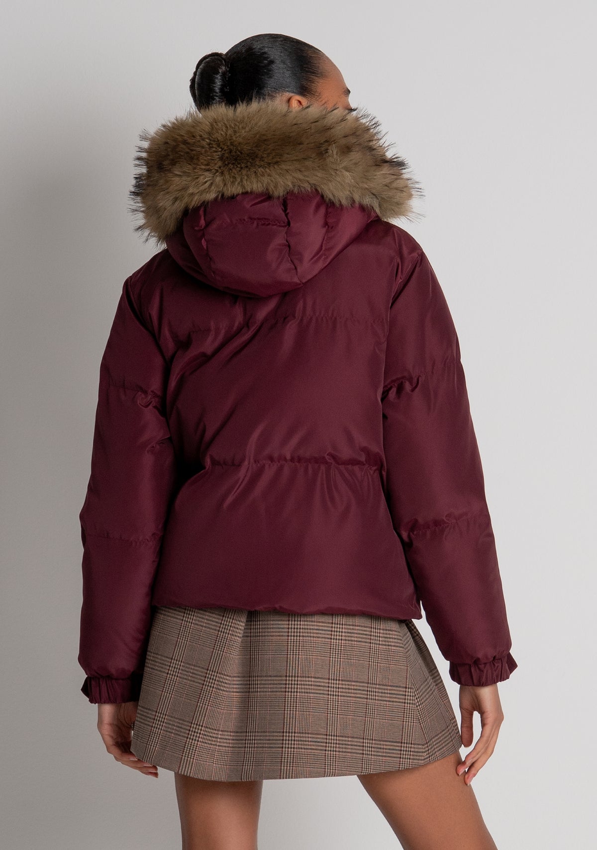 Padded jacket with hood Fracomina FP26WC3006O45801-R68-3