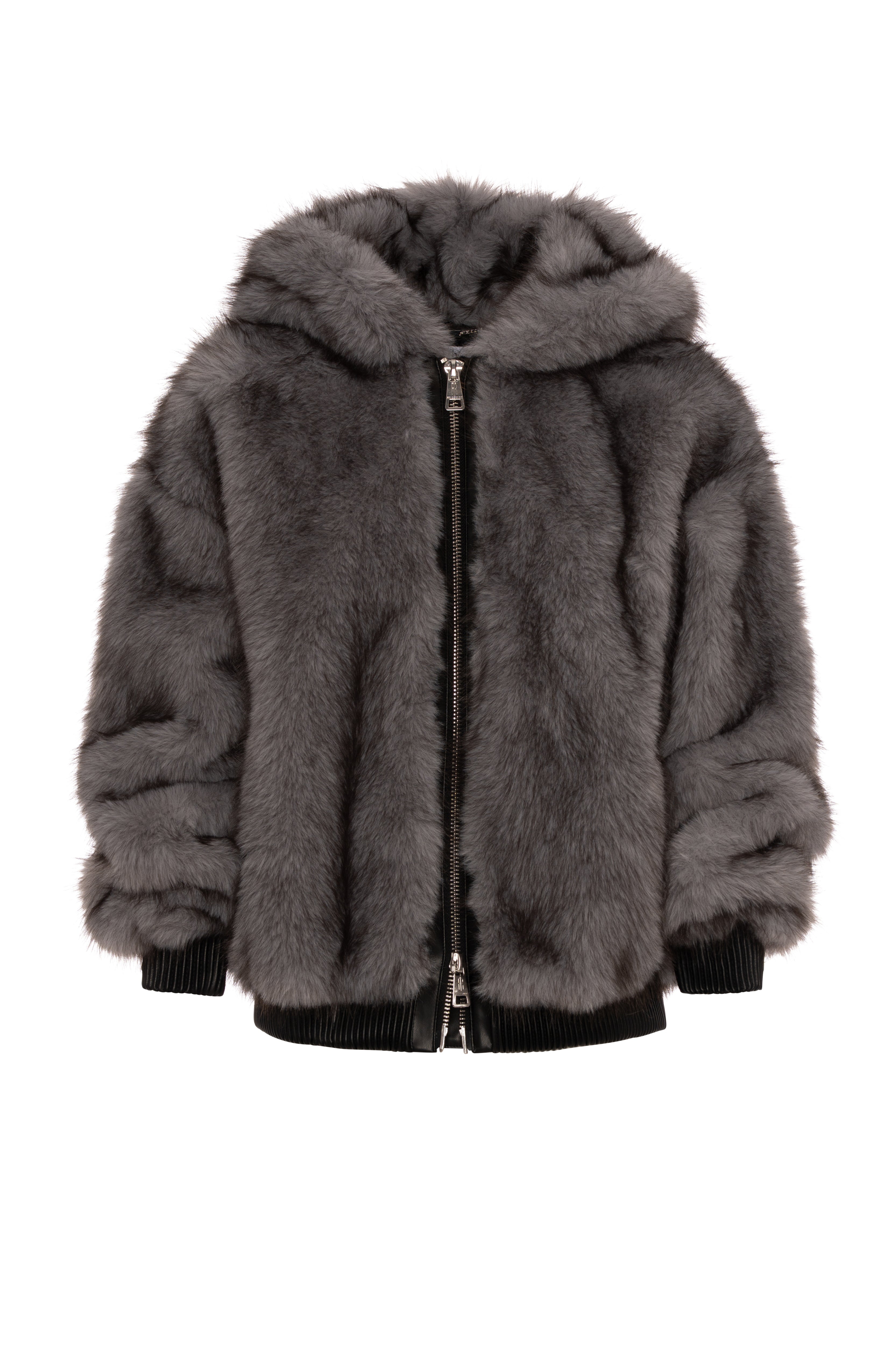 Jacket over fit made in fake fur Fracomina FP26WC4008O44501-KF8-1