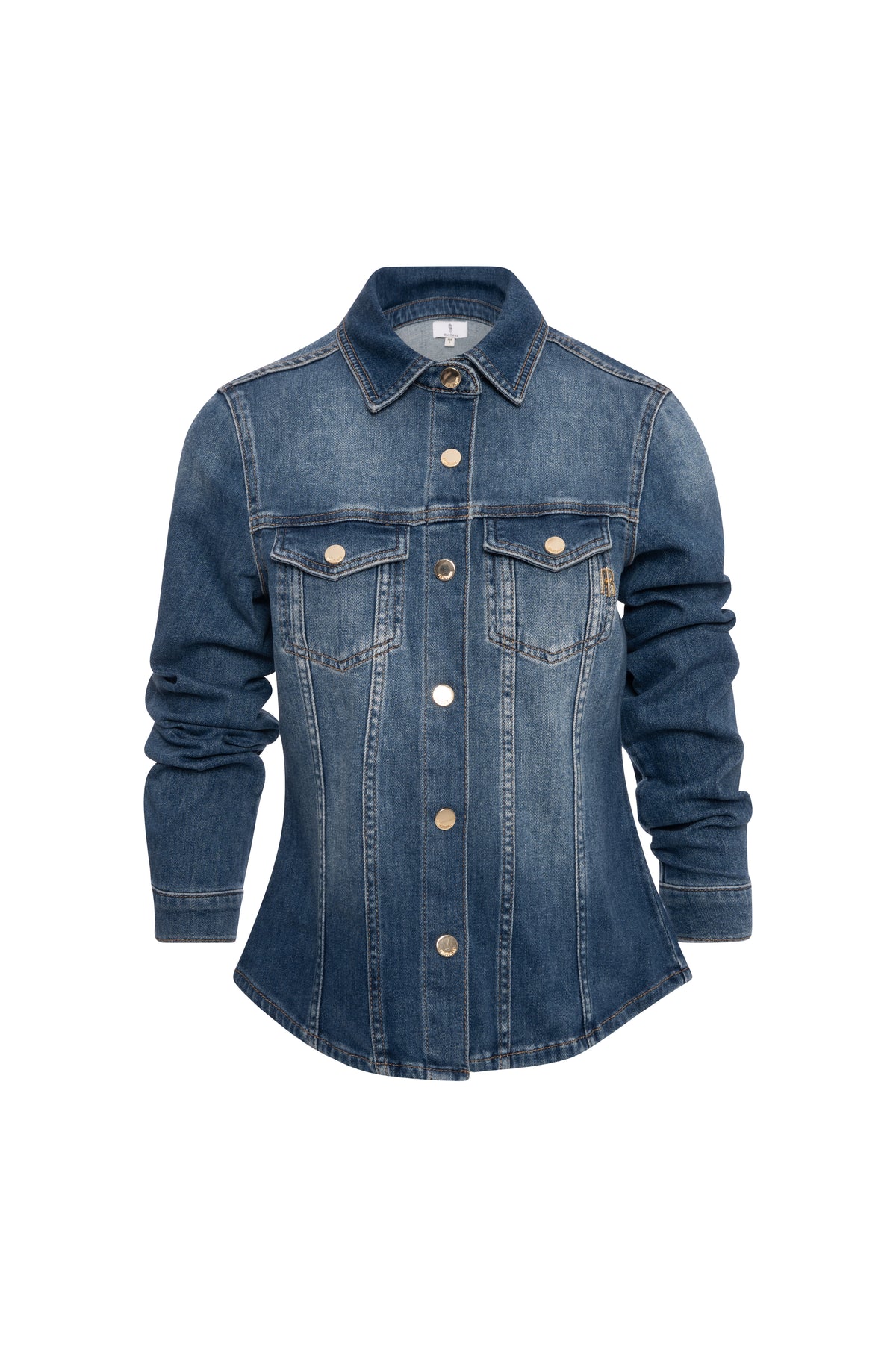 Shirt regular fit made in denim with vintage wash Fracomina FP26WT6020D460P2-K85-1