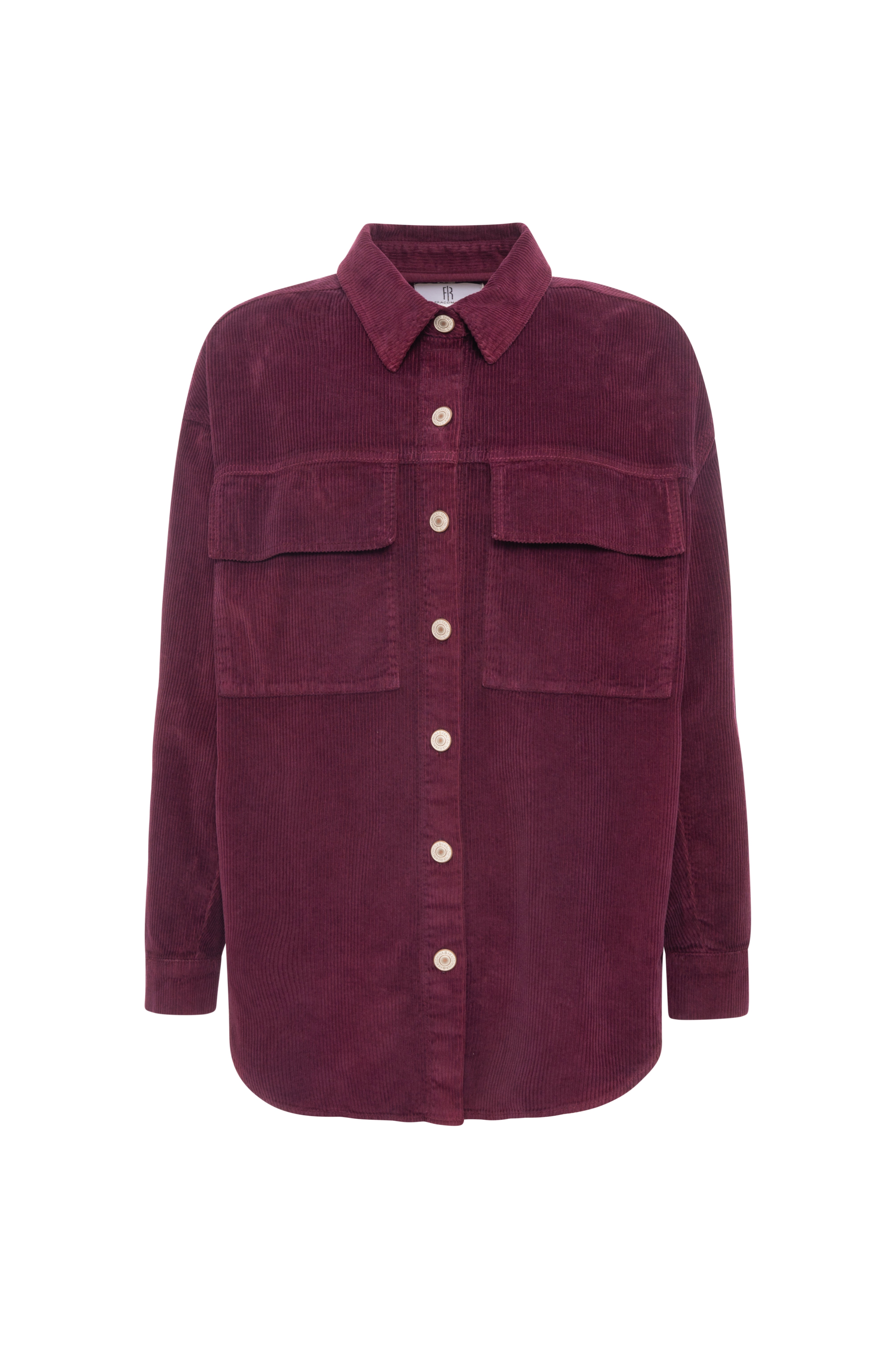 Shirt over fit made in needlecord velvet Fracomina FP26WT6025W56701-KF4-1