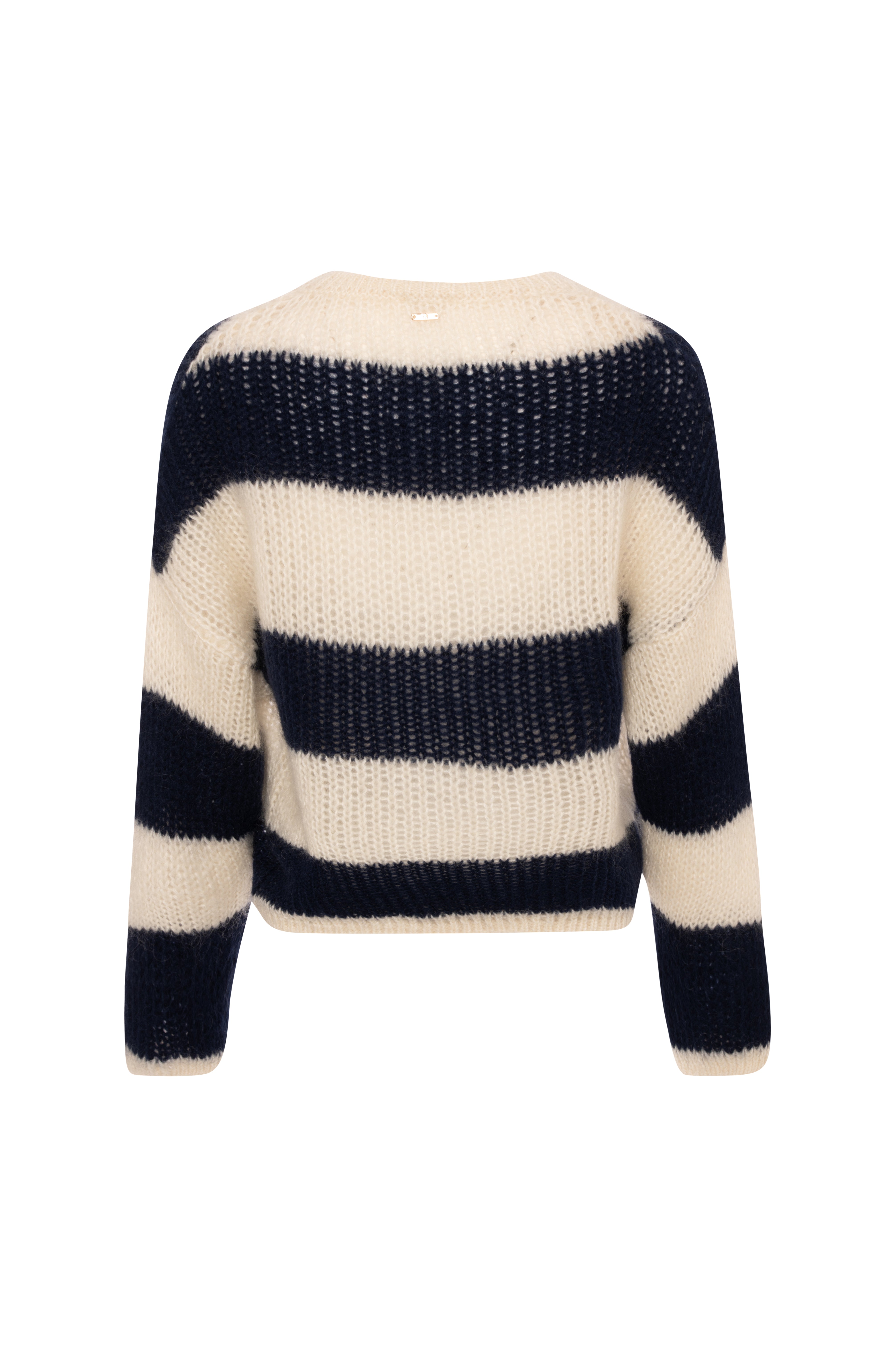 Knitwear regular fit with stripes made in wool and mohair Fracomina FP26WT7045K566N8-K57-2