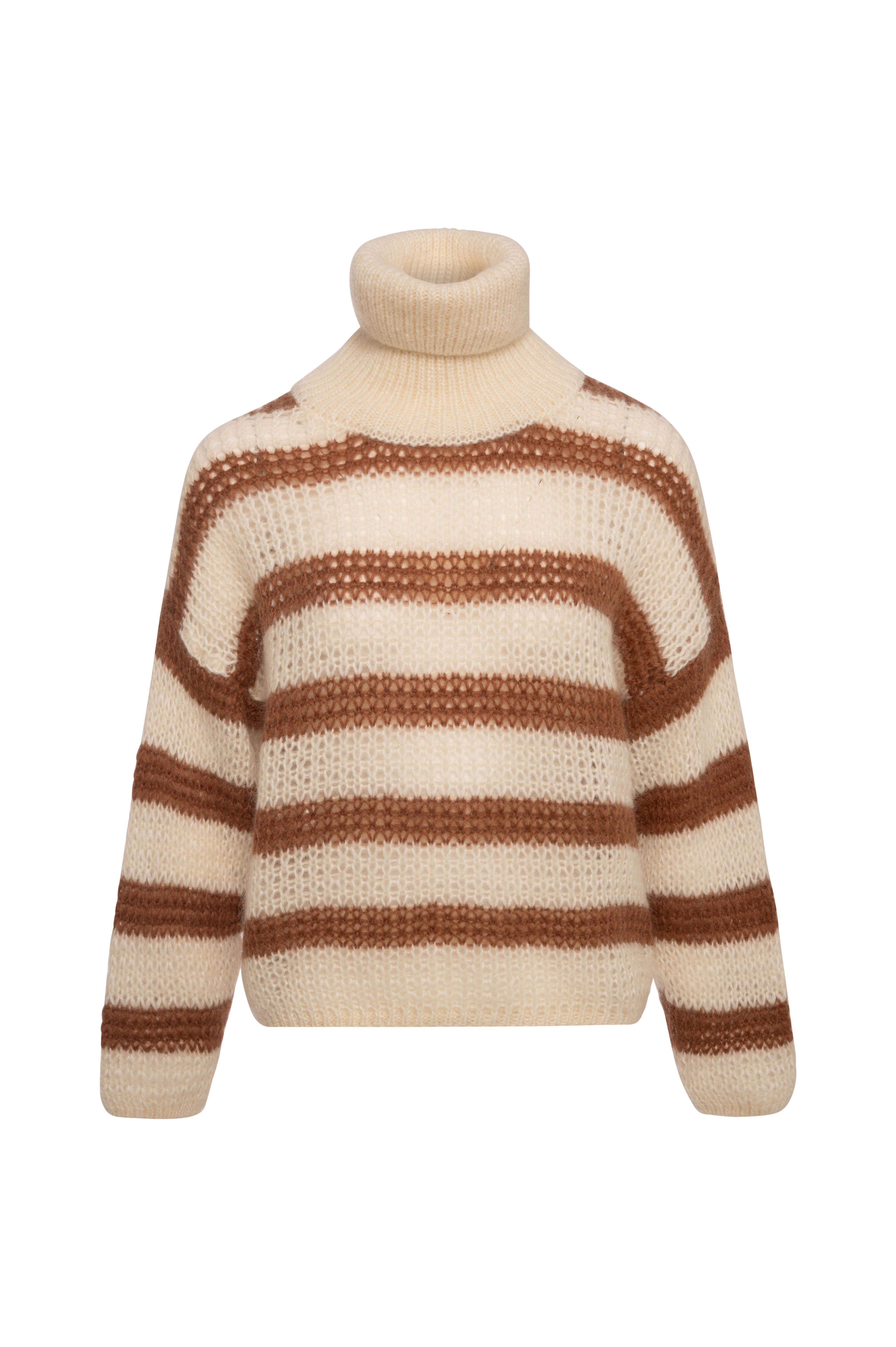 Knitwear regular fit with stripes made in wool and mohair Fracomina FP26WT7046K566N8-KF1-1