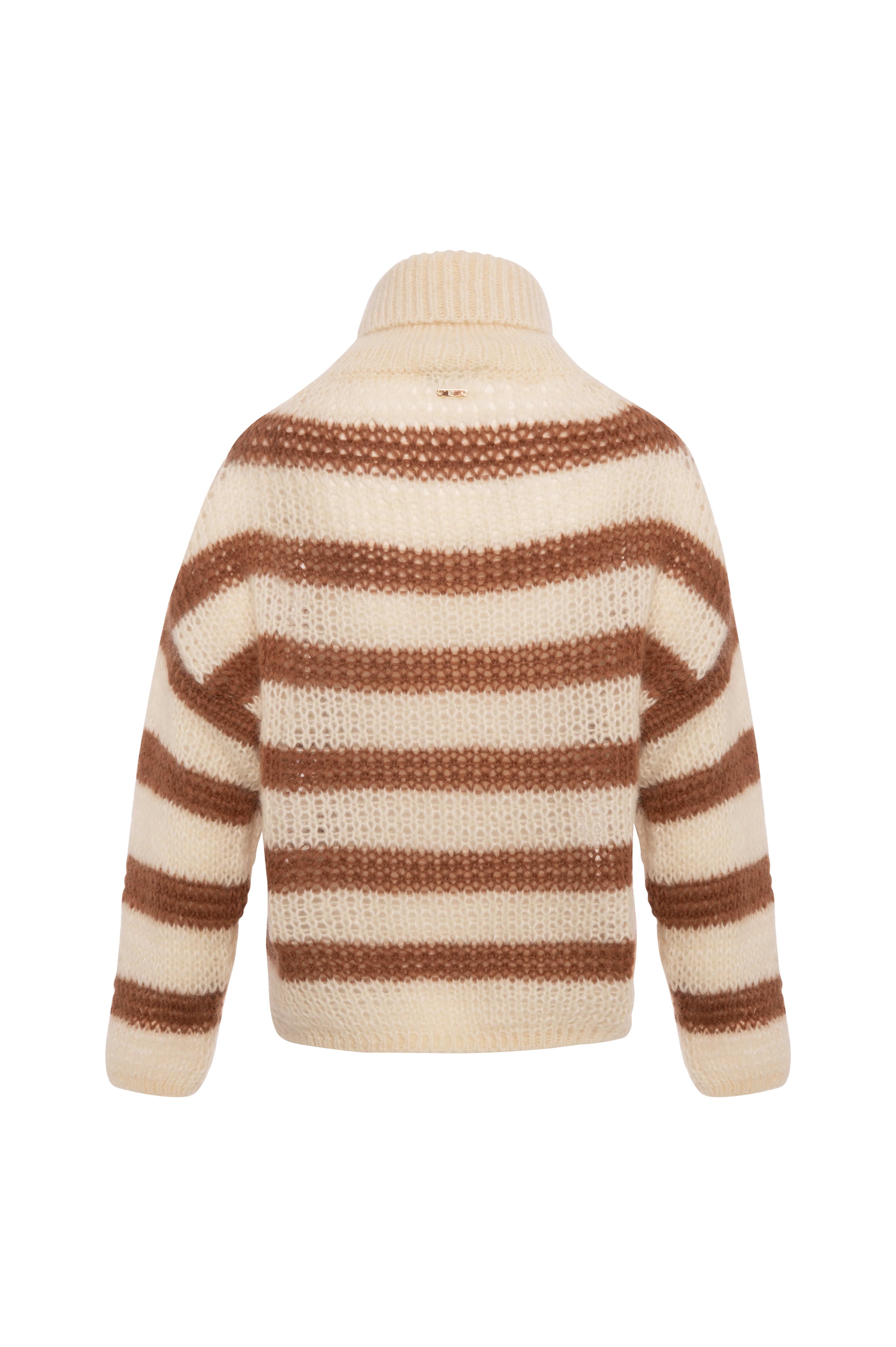 Knitwear regular fit with stripes made in wool and mohair Fracomina FP26WT7046K566N8-KF1-2