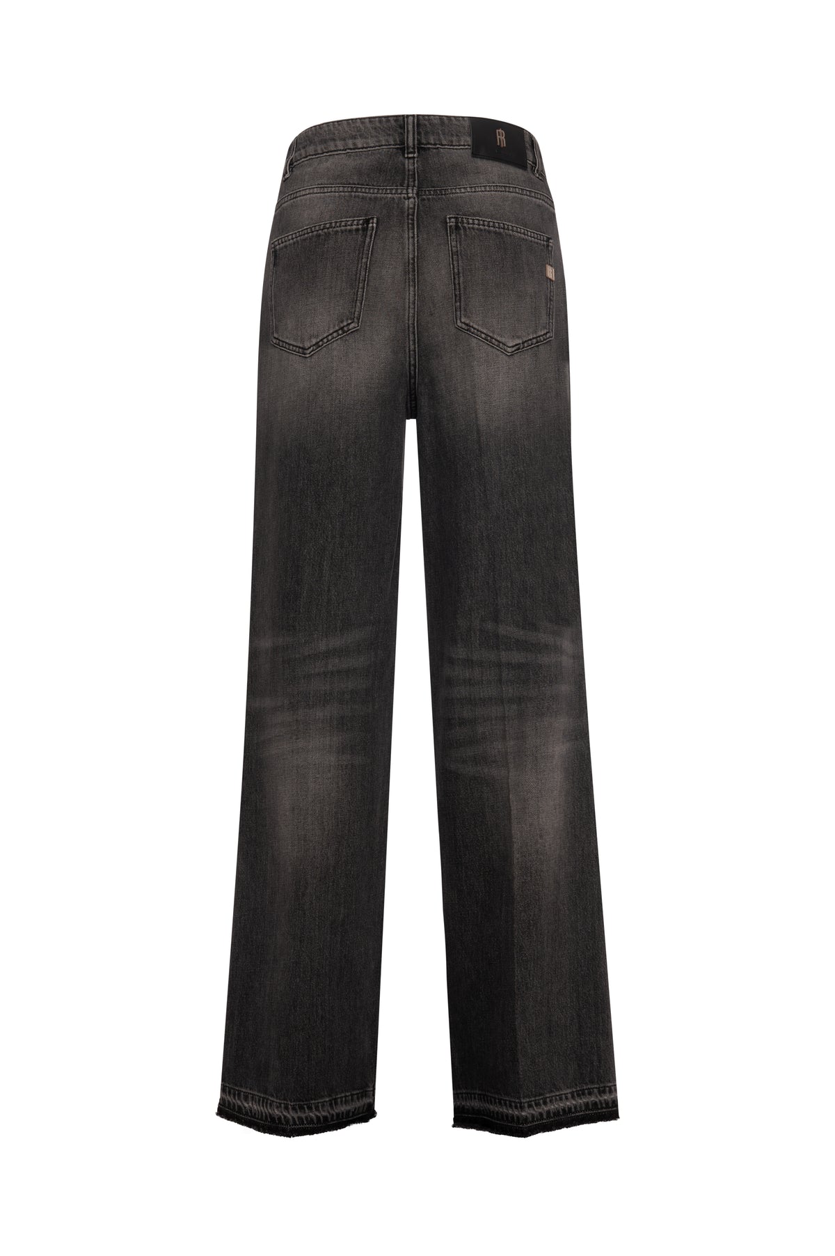 Jeans straight line made in black denim with middle wash Fracomina FP26WV2007D41993-KH9-3