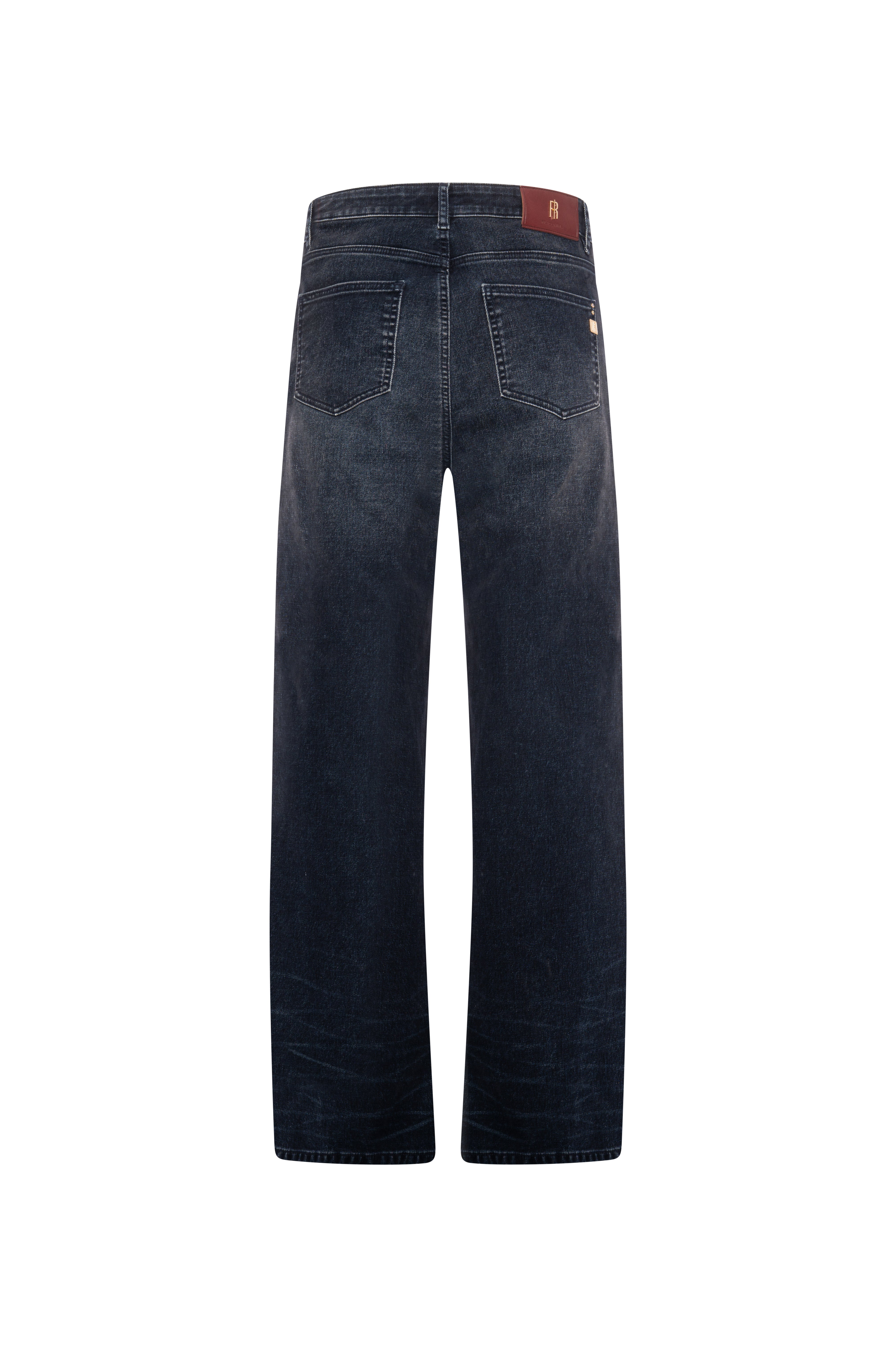 Jeans straight line made in denim with dark wash Fracomina FP26WV2007D47401-K60-3