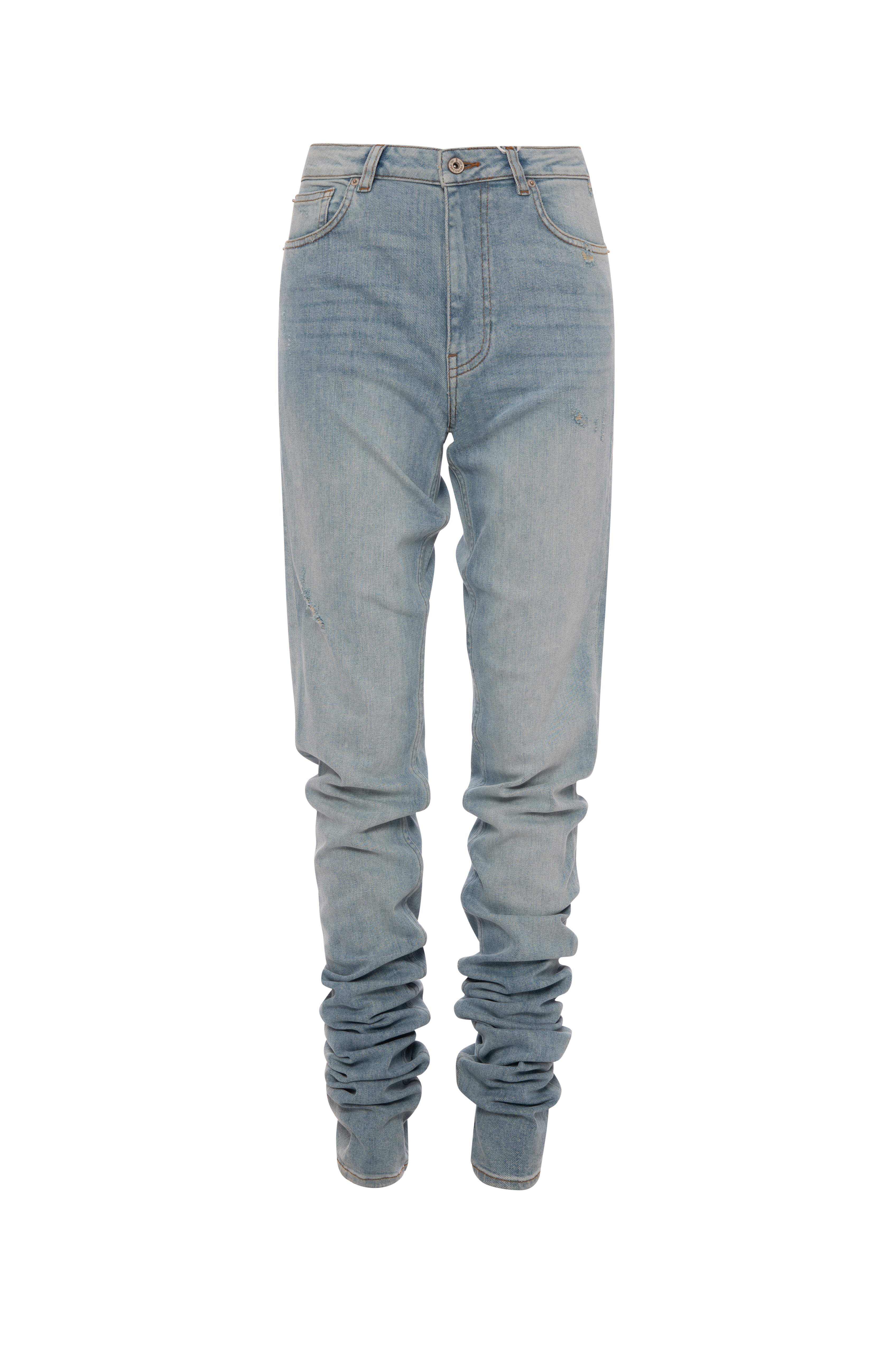 Long jeans made in denim with light vintage wash Fracomina FP26WV2011D45003-KG2-1