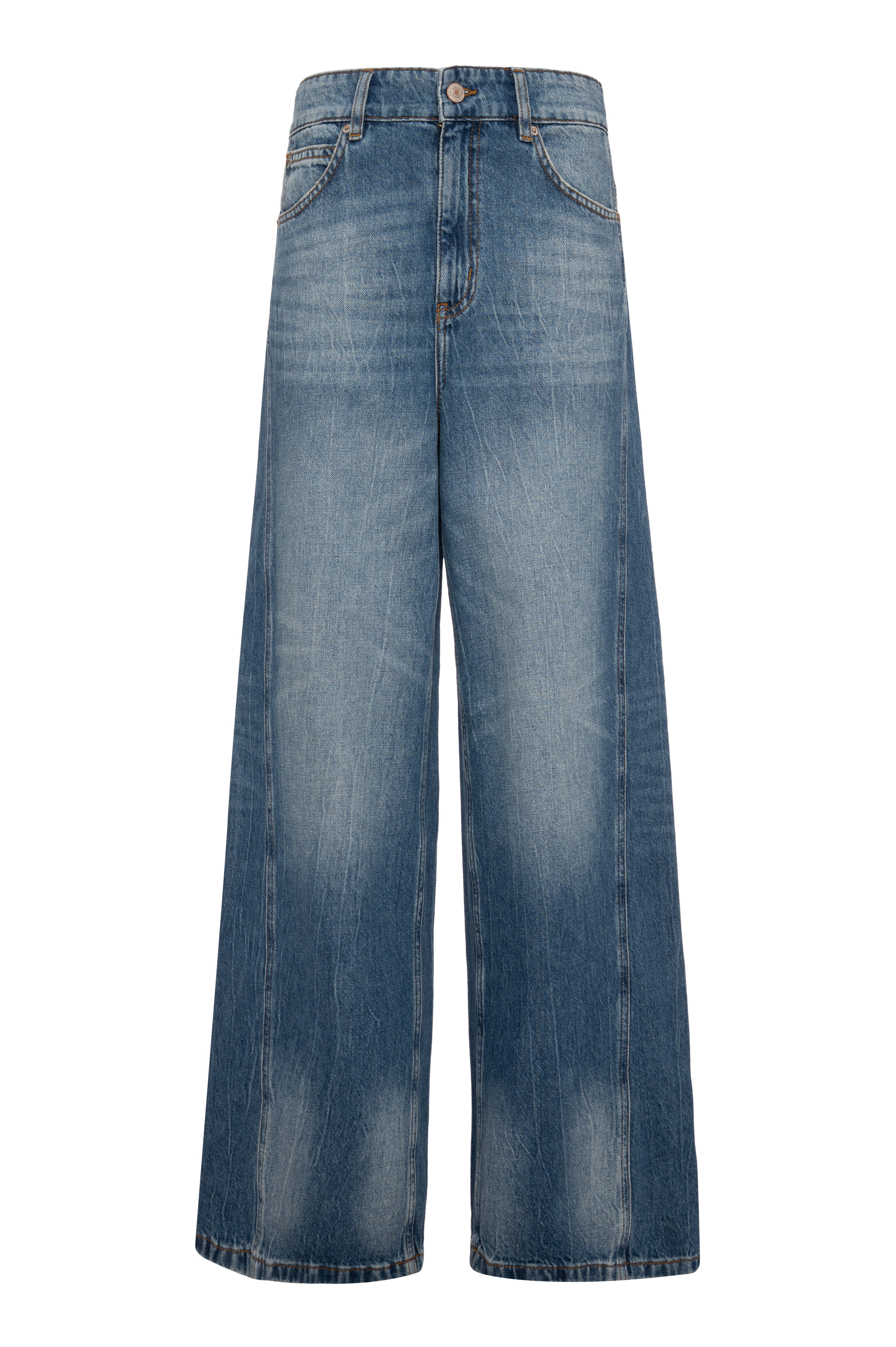 Jeans flare made in denim with middle strong wash Fracomina FP26WV3013D46102-K85-1
