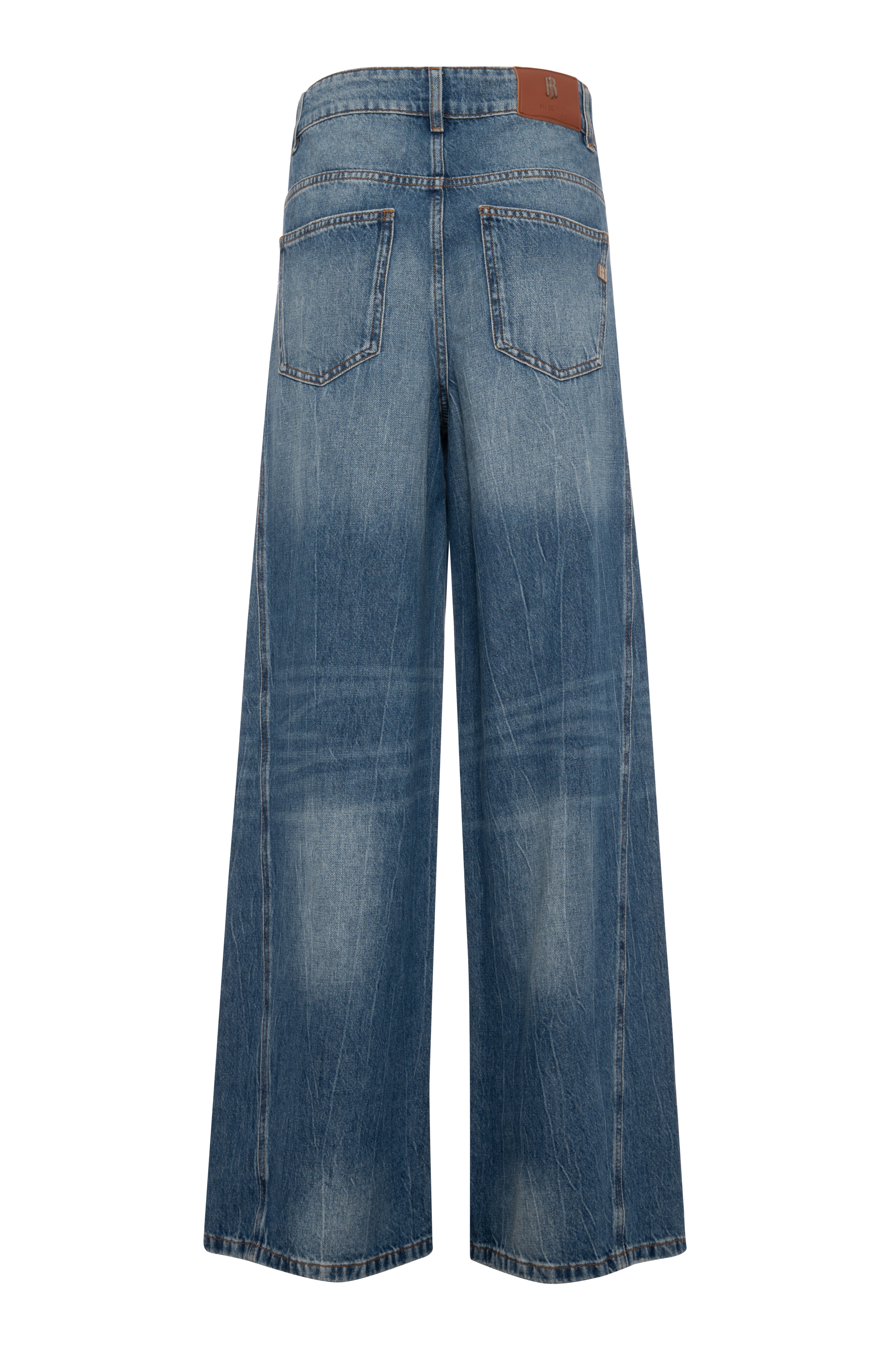 Jeans flare made in denim with middle strong wash Fracomina FP26WV3013D46102-K85-2