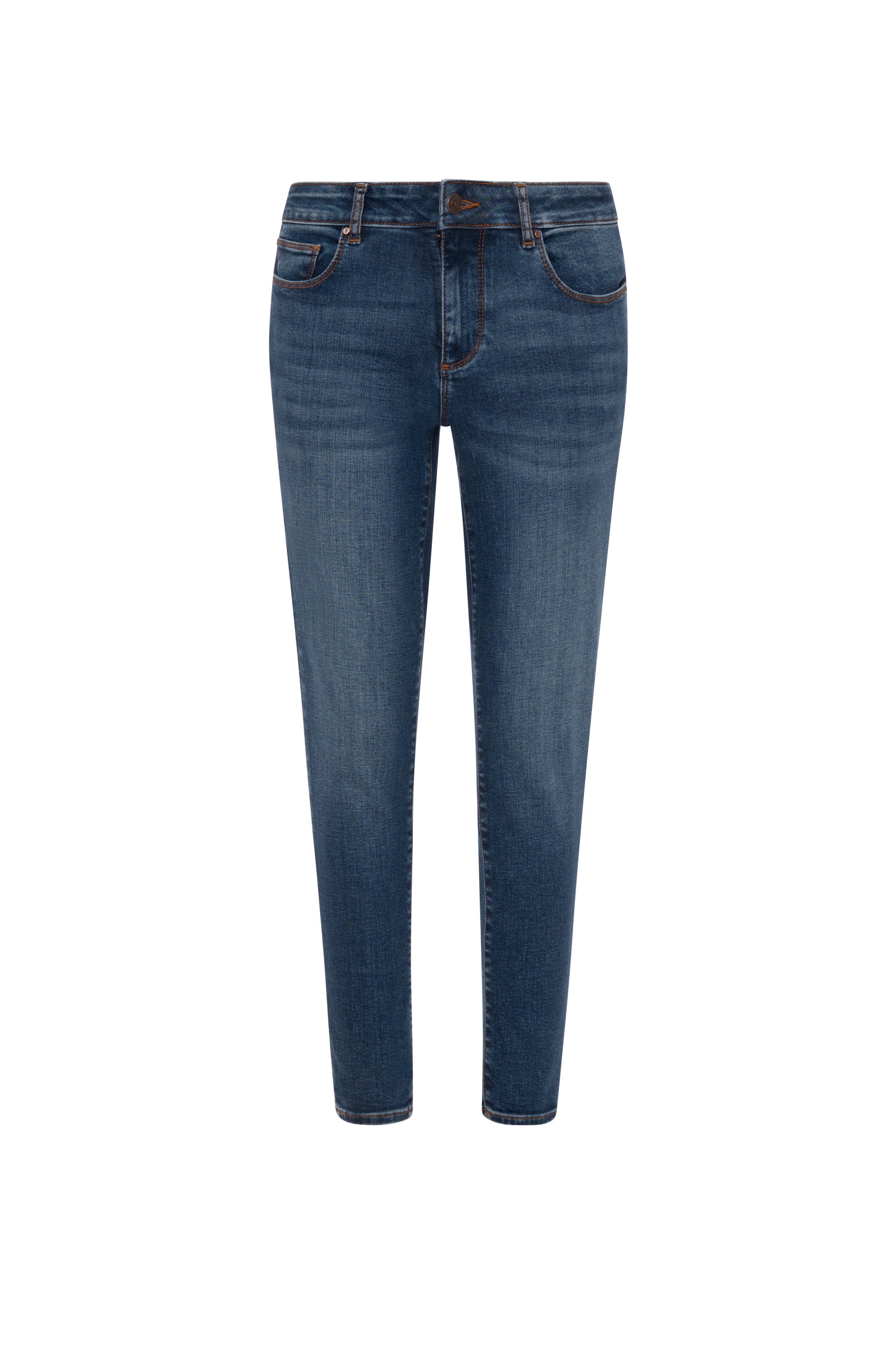Jeans slim fit with push-up effect made in denim with middle wash Fracomina FP26WV8000D46002-KG1-1_b7ffd7c4-0ad4-4dbc-b209-2965b63bd419