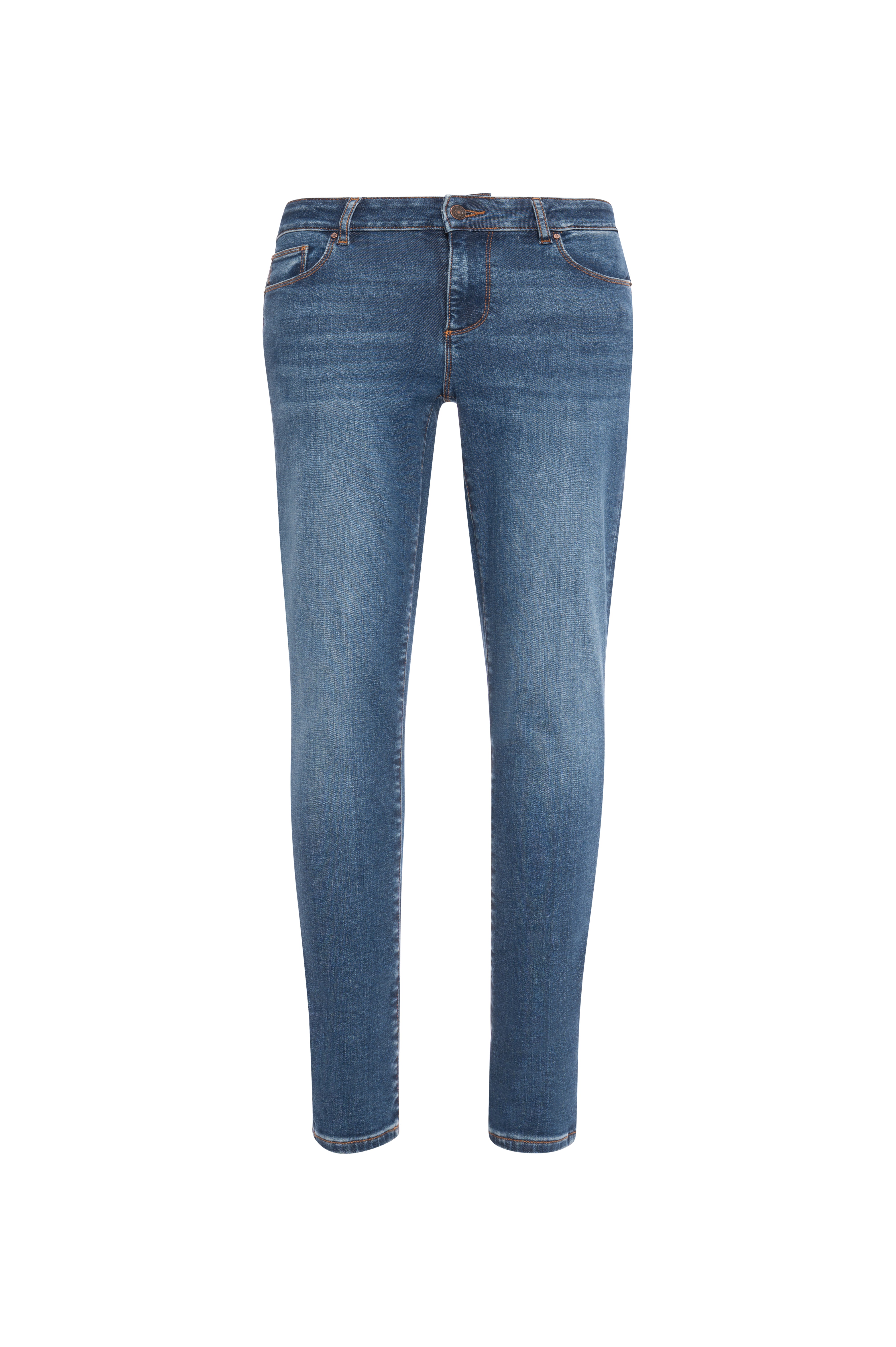 Jeans slim fit with push-up effect made in denim with middle wash Fracomina FP26WV8000D46002-KG1-2