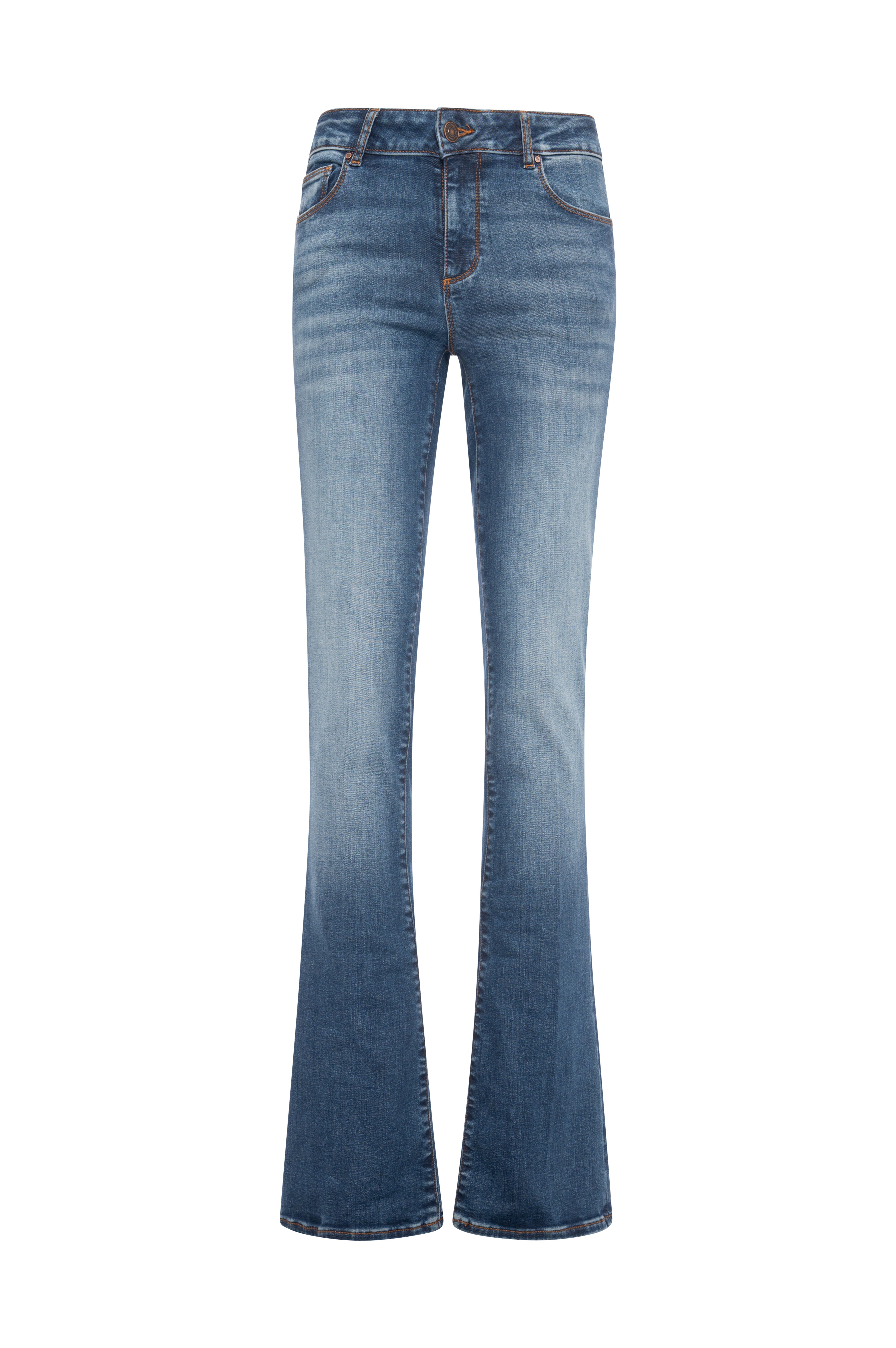 Jeans bootcut with push-up effect made in denim with middle wash Fracomina FP26WV8020D46002-KG1-2