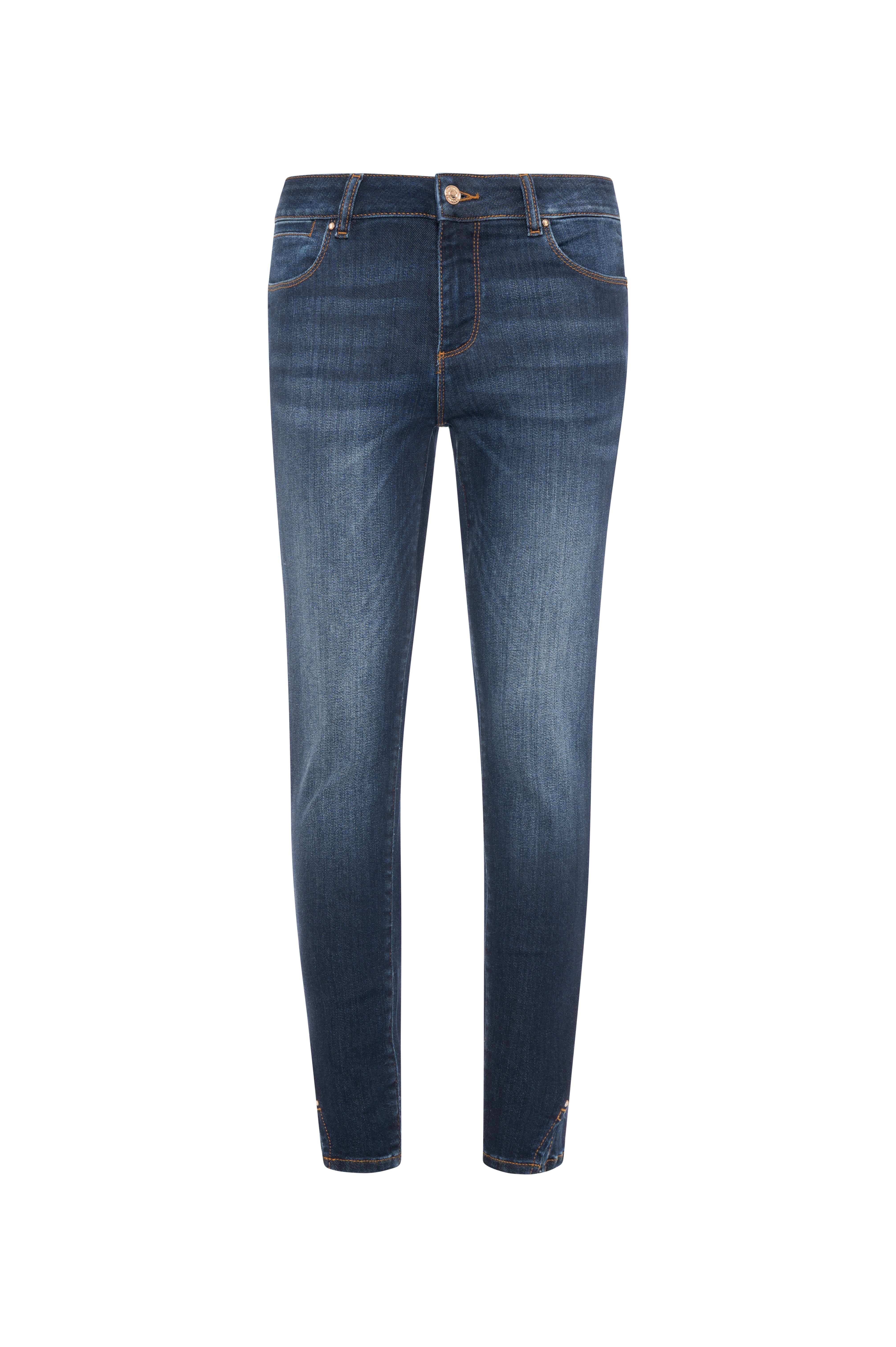 Jeans cropped with push-up effect made in denim with middle wash Fracomina FP26WV9002D46001-K60-2