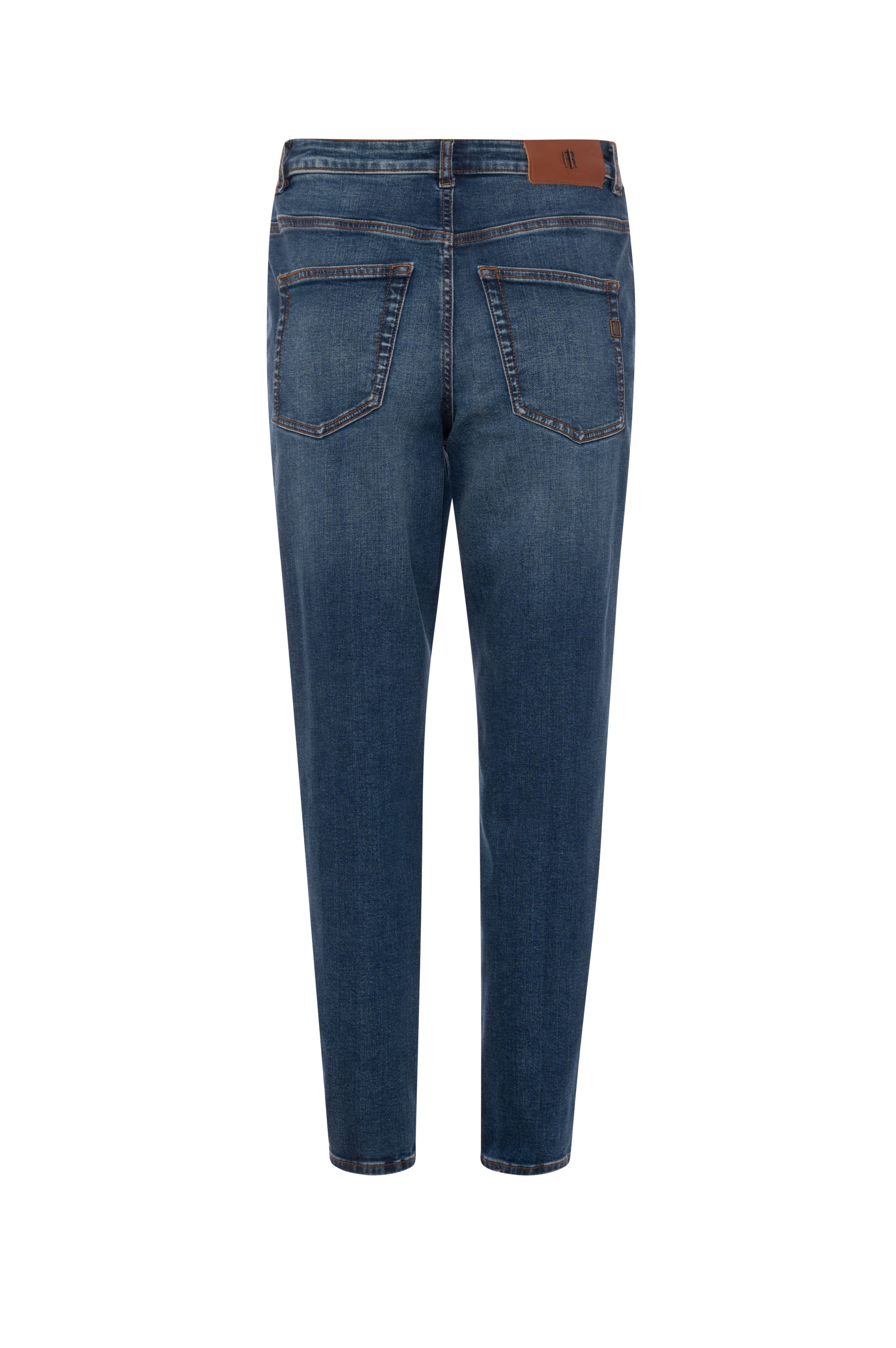 Jeans mom fit made in denim with middle wash Fracomina FP26WVD005D46002-KG1-2