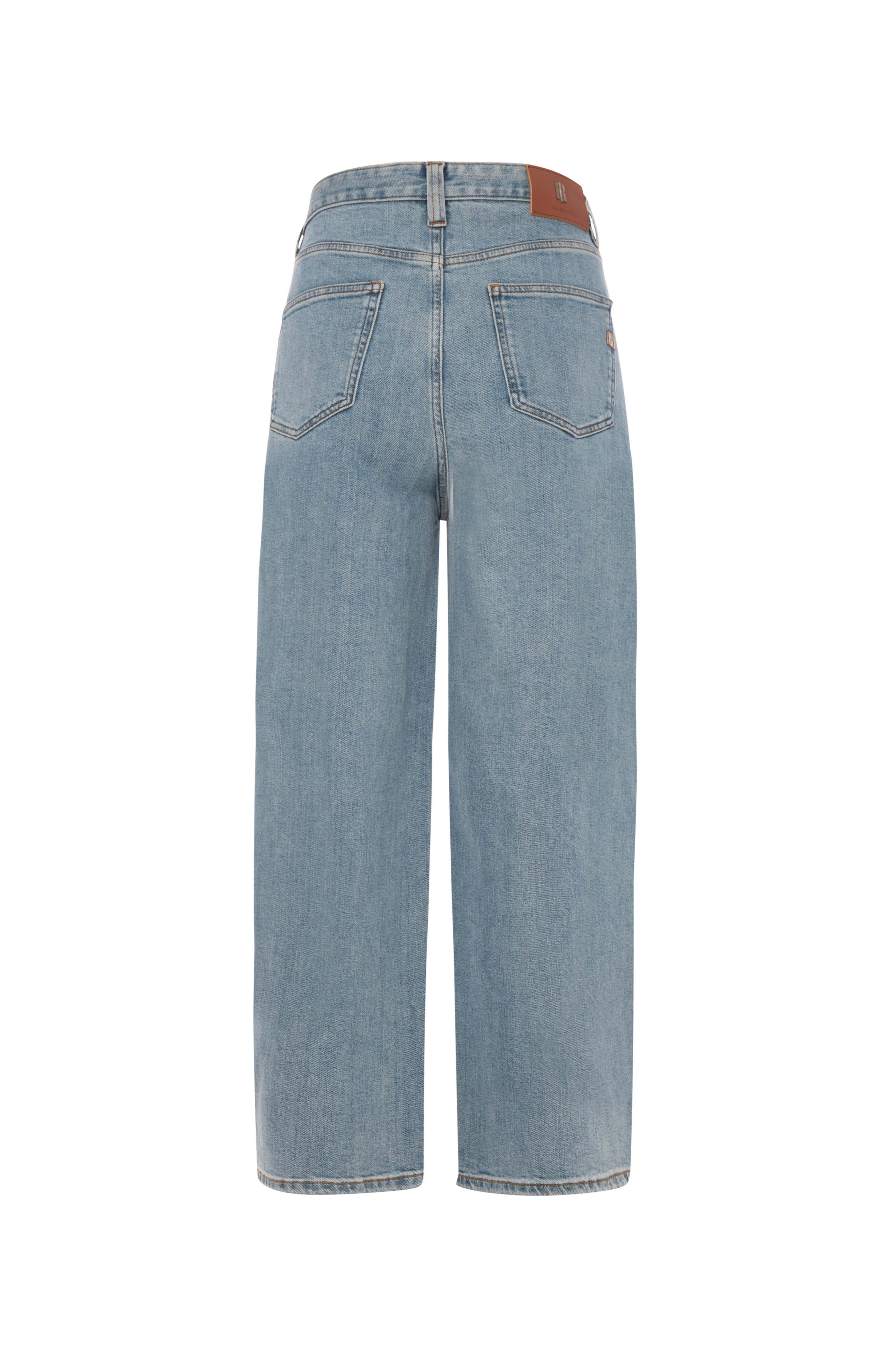 Jeans carrot balloon made in denim with middle light wash Fracomina FP26WVD006D45003-KG2-2