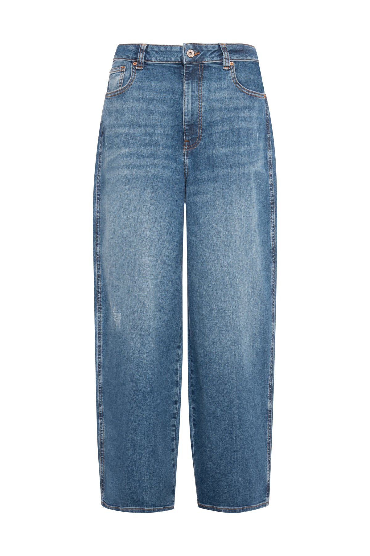 Jeans carrot balloon made in denim with middle wash Fracomina FP26WVD006D46002-K95-2