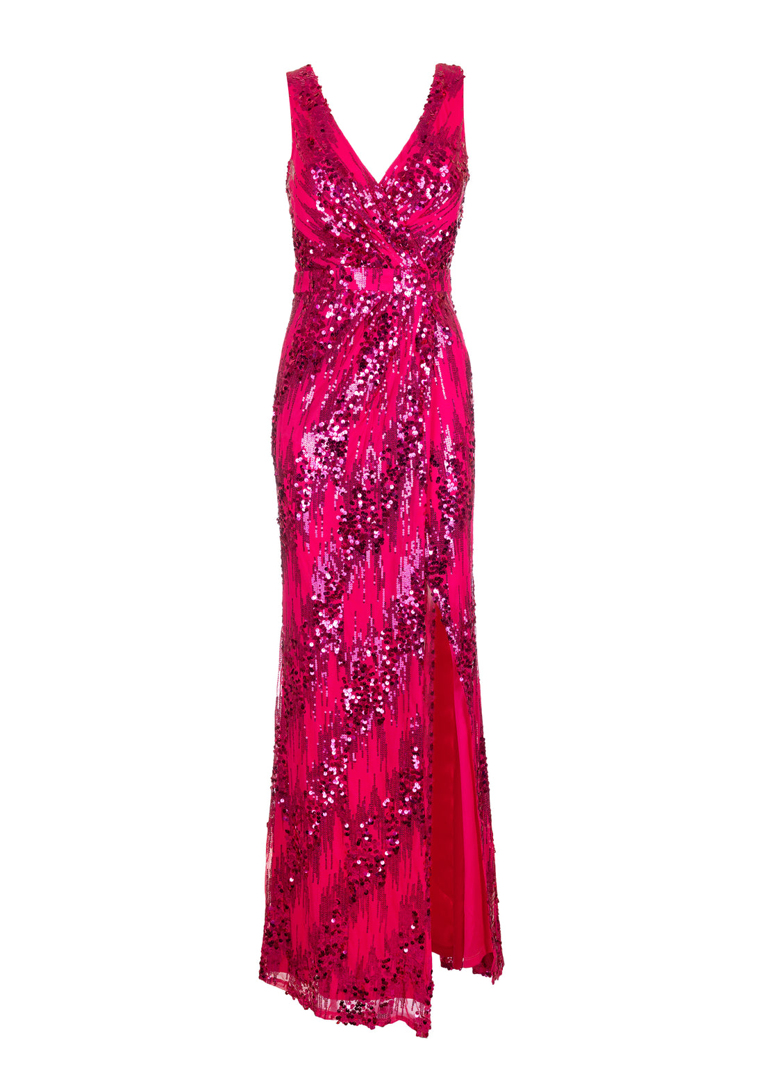 Long dress slim fit made in sequins