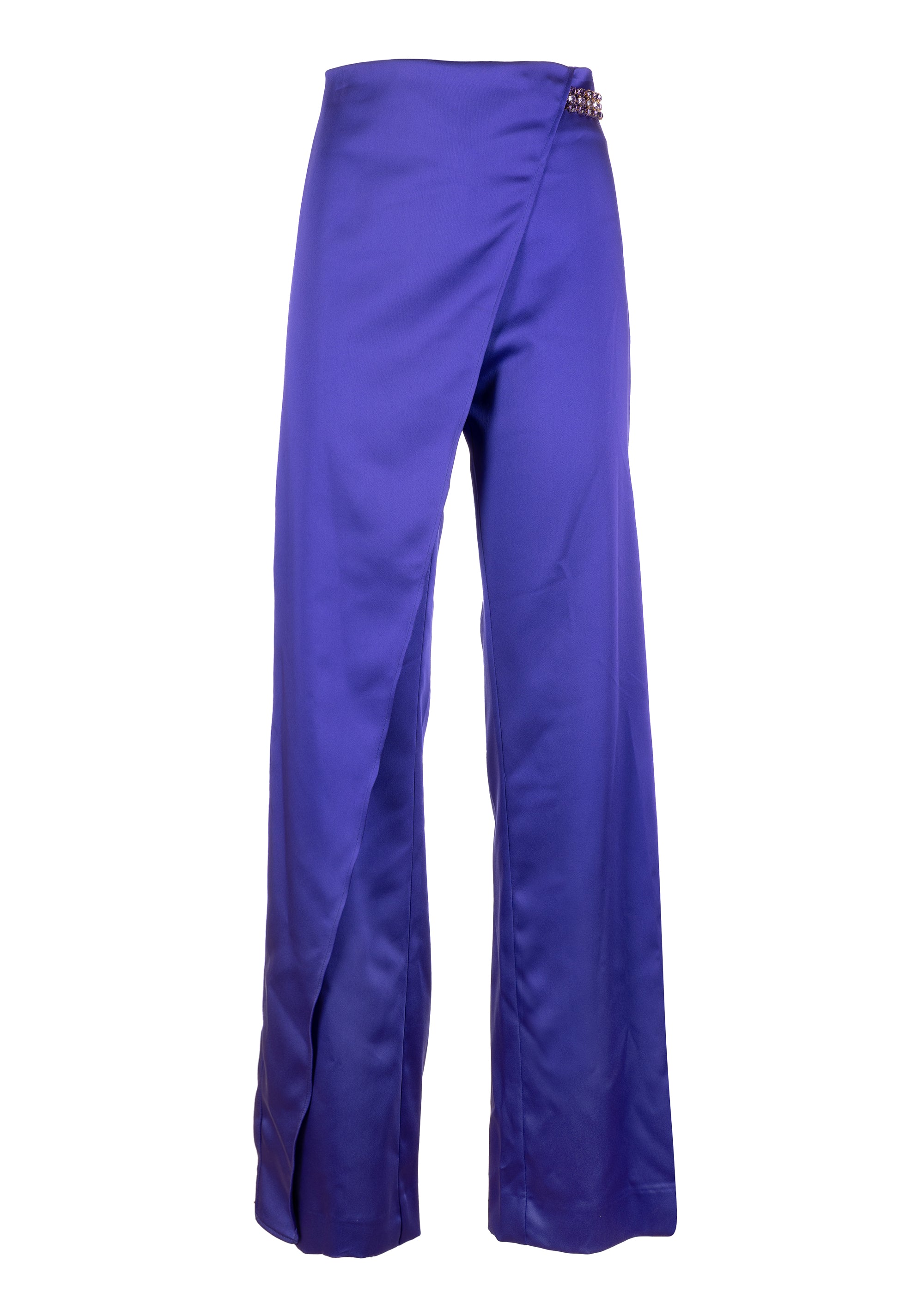 Palazzo pant wide fit made in satin Fracomina FQ23WV3003W47001-233-1_87d9909e-4604-4963-aa4e-47e31b37c5c3