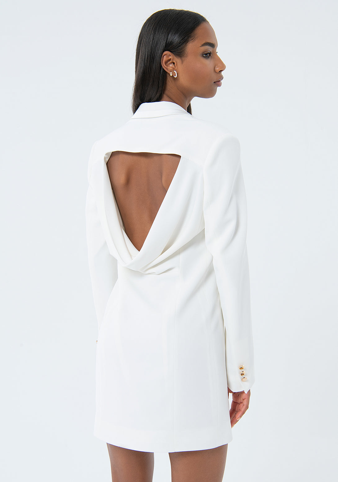 Mini blazer dress slim fit made in technical fabric Fracomina FQ24SD1008W42901-278-4