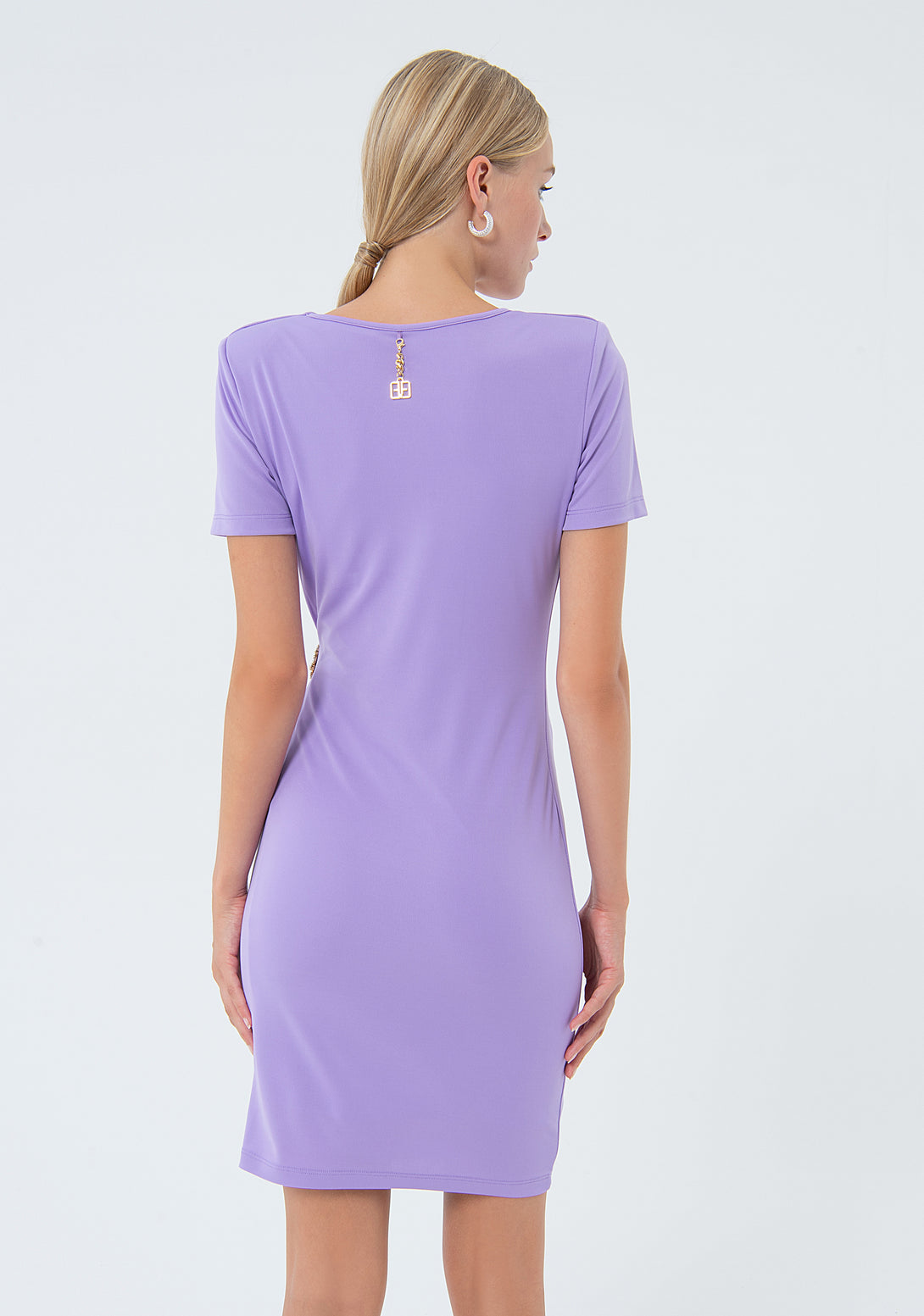 Mini dress slim fit made with technical fabric Fracomina FQ24SD1015W43901-185-4
