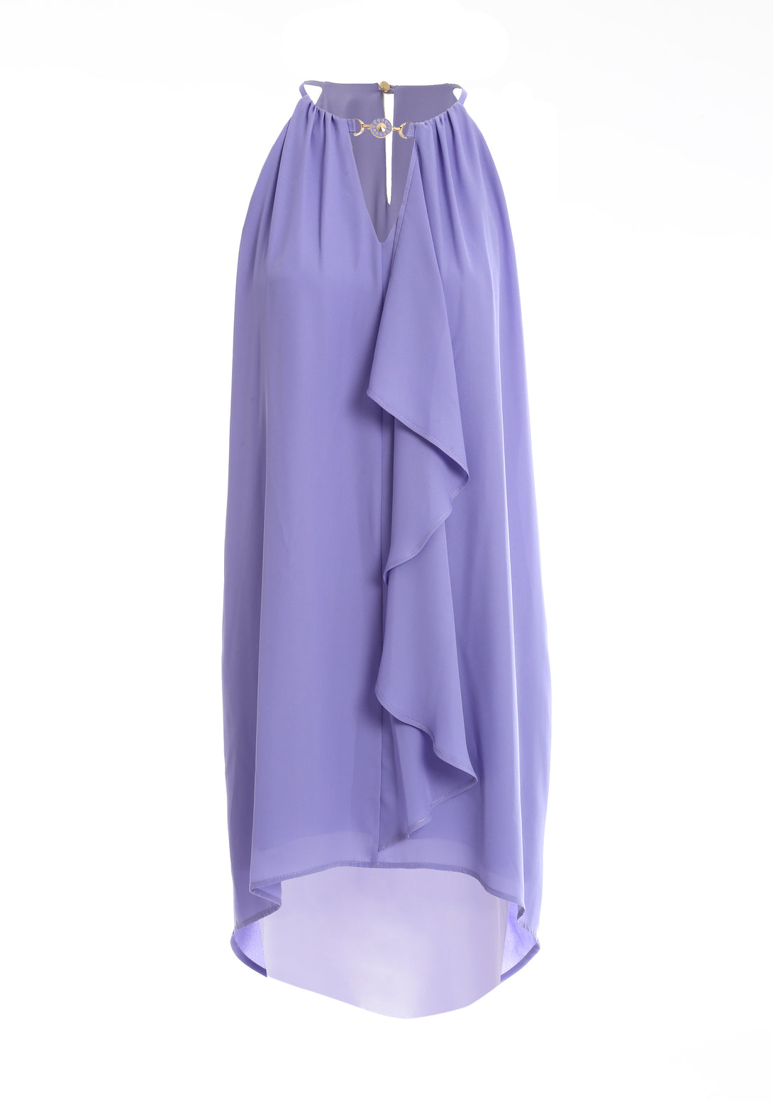 Mini dress A-shape made in georgette Fracomina FQ24SD1018W41201-185-1