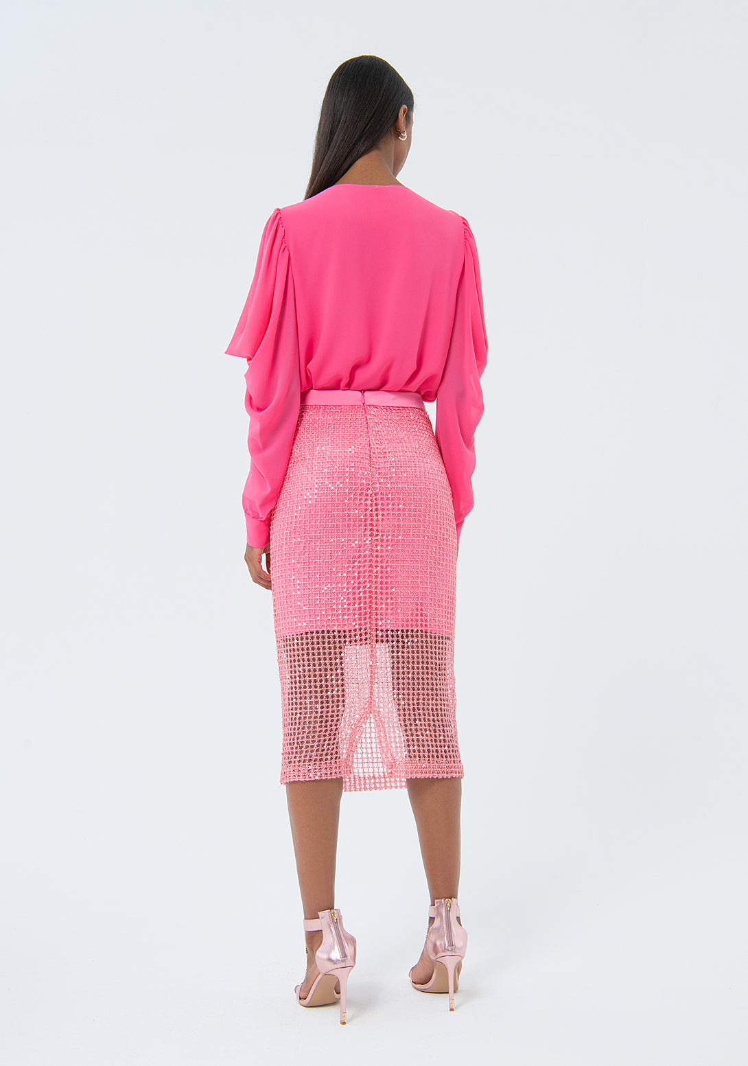 Sheath skirt slim fit middle length Fracomina FQ24SG2001W707N6-L12-3