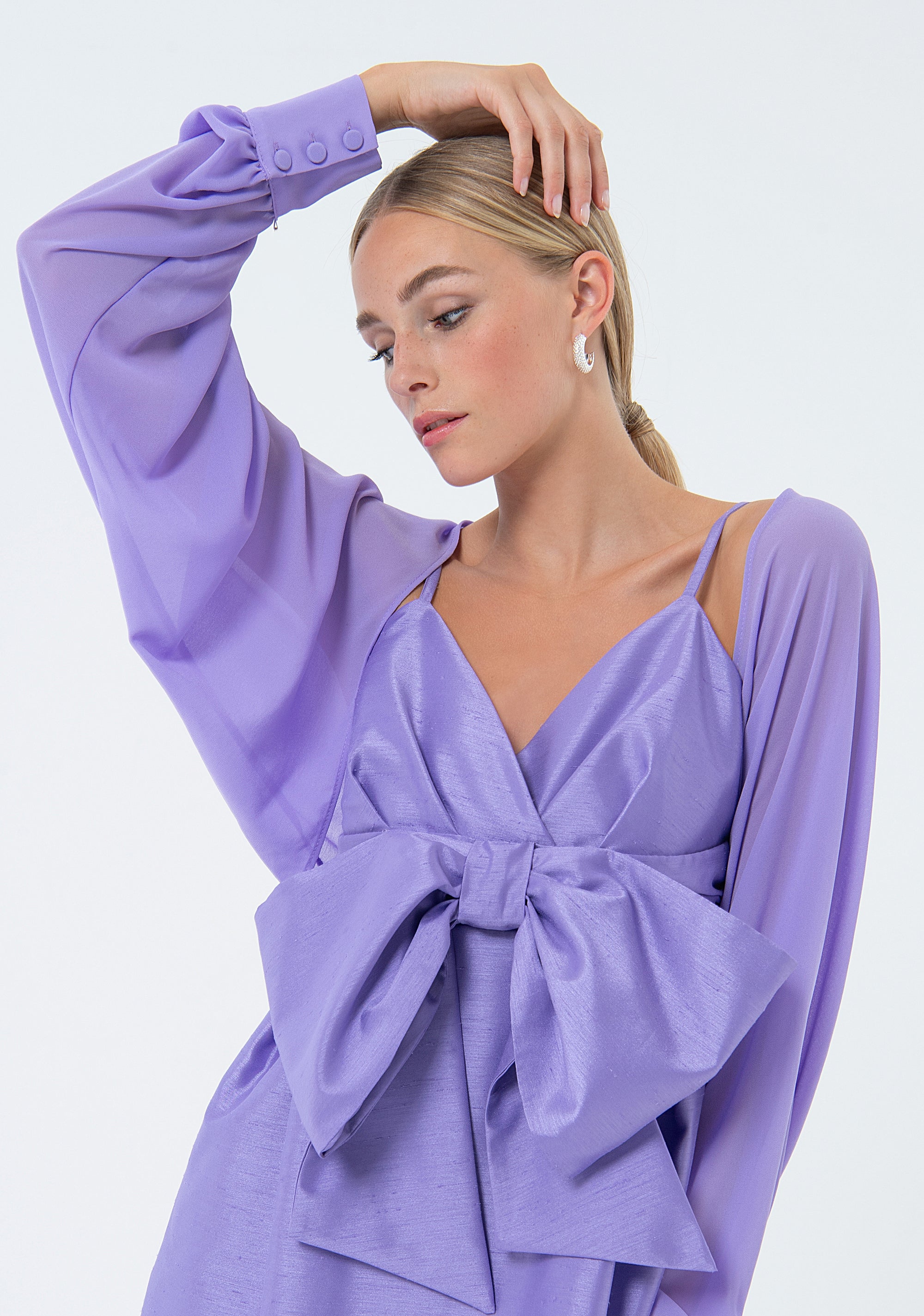 Bolero regular fit made in georgette Fracomina FQ24SJ1002W41201-185-2_0c15ae16-3042-4a53-916d-1848191188a6