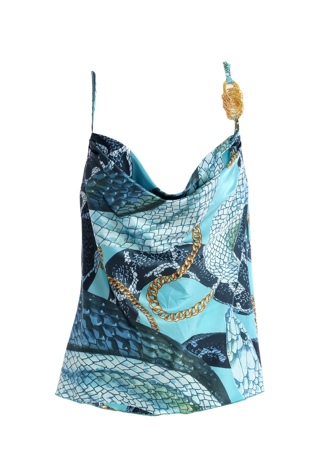 Tank top with animalier pattern