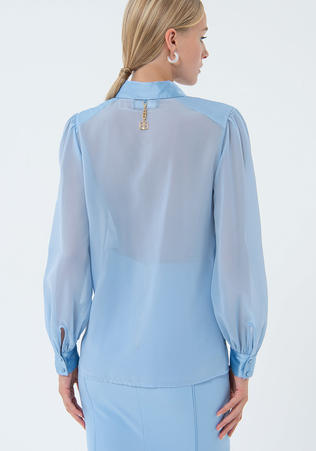 Shirt regular fit made in organza with embroideries Fracomina FQ24ST6001W412E5-252-3