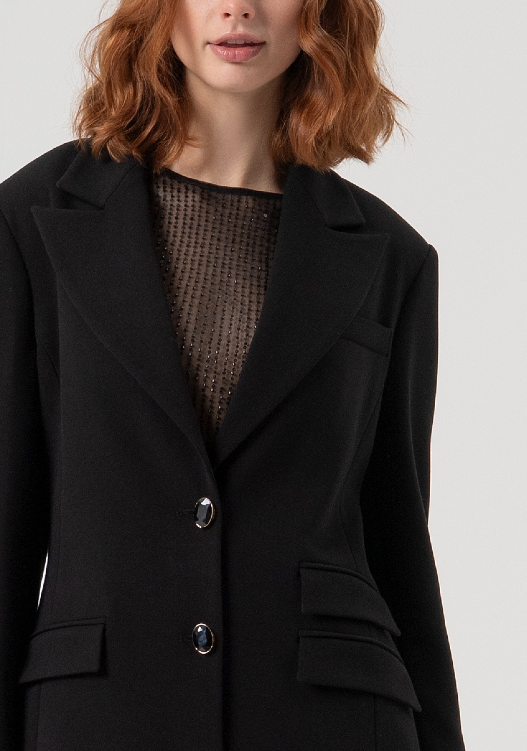 Long coat regular fit single breasted Fracomina FQ25WC1002W48701-053-3