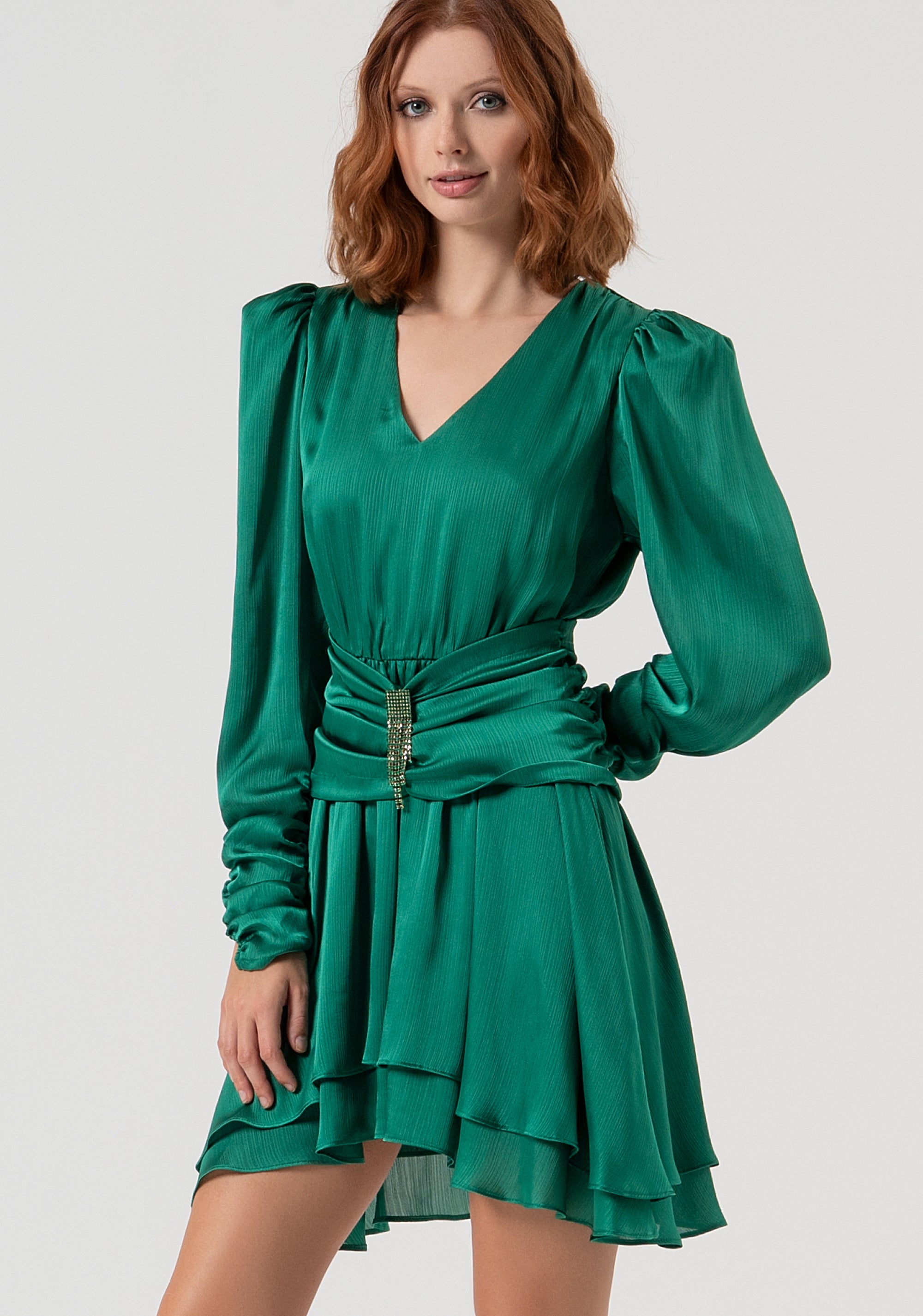 Mini dress regular fit made in soft fabric Fracomina FQ25WD1002W41101-T70-2