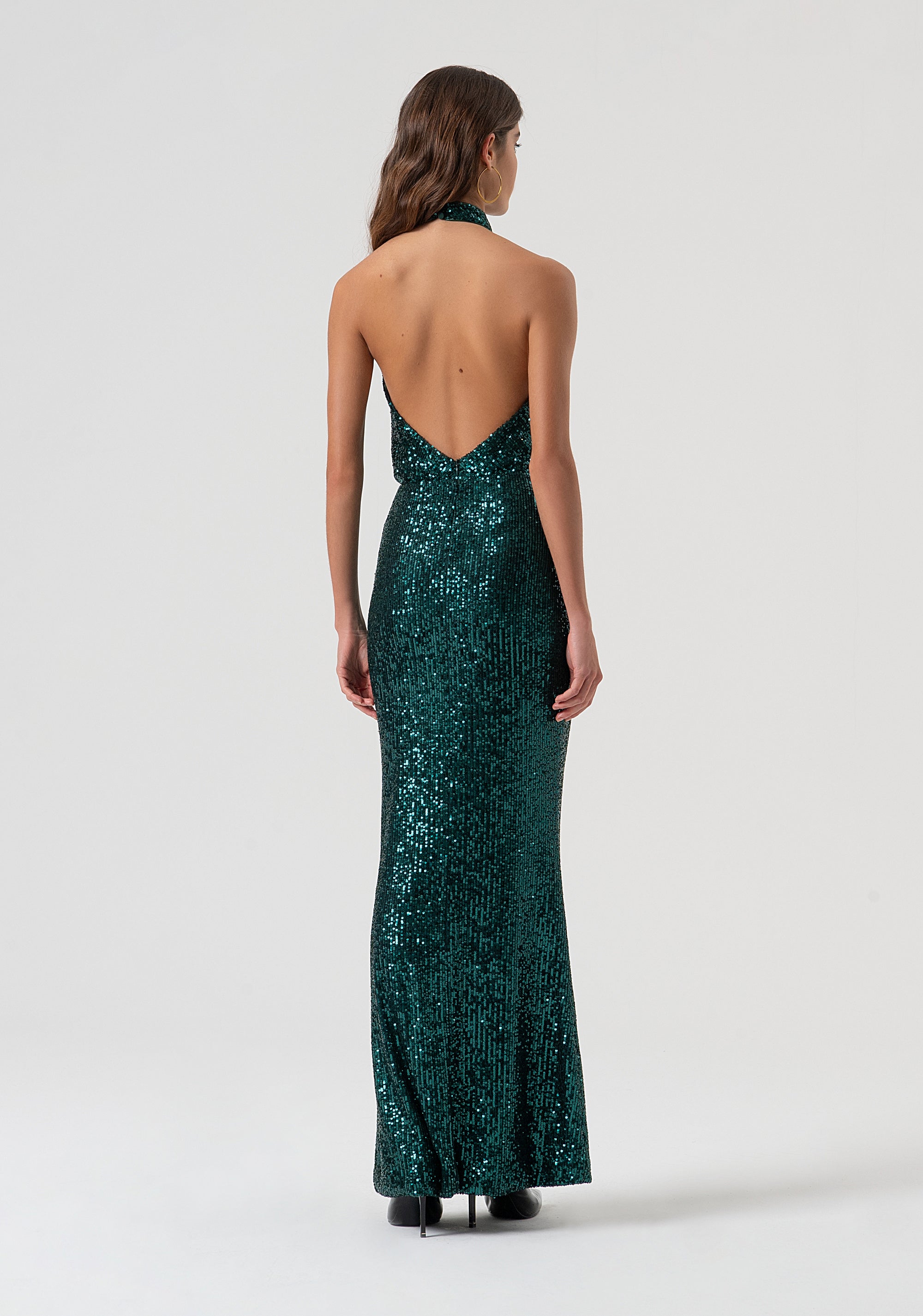 Dress sleeveless with sequins Fracomina FQ25WD3012W706N6-T70-4