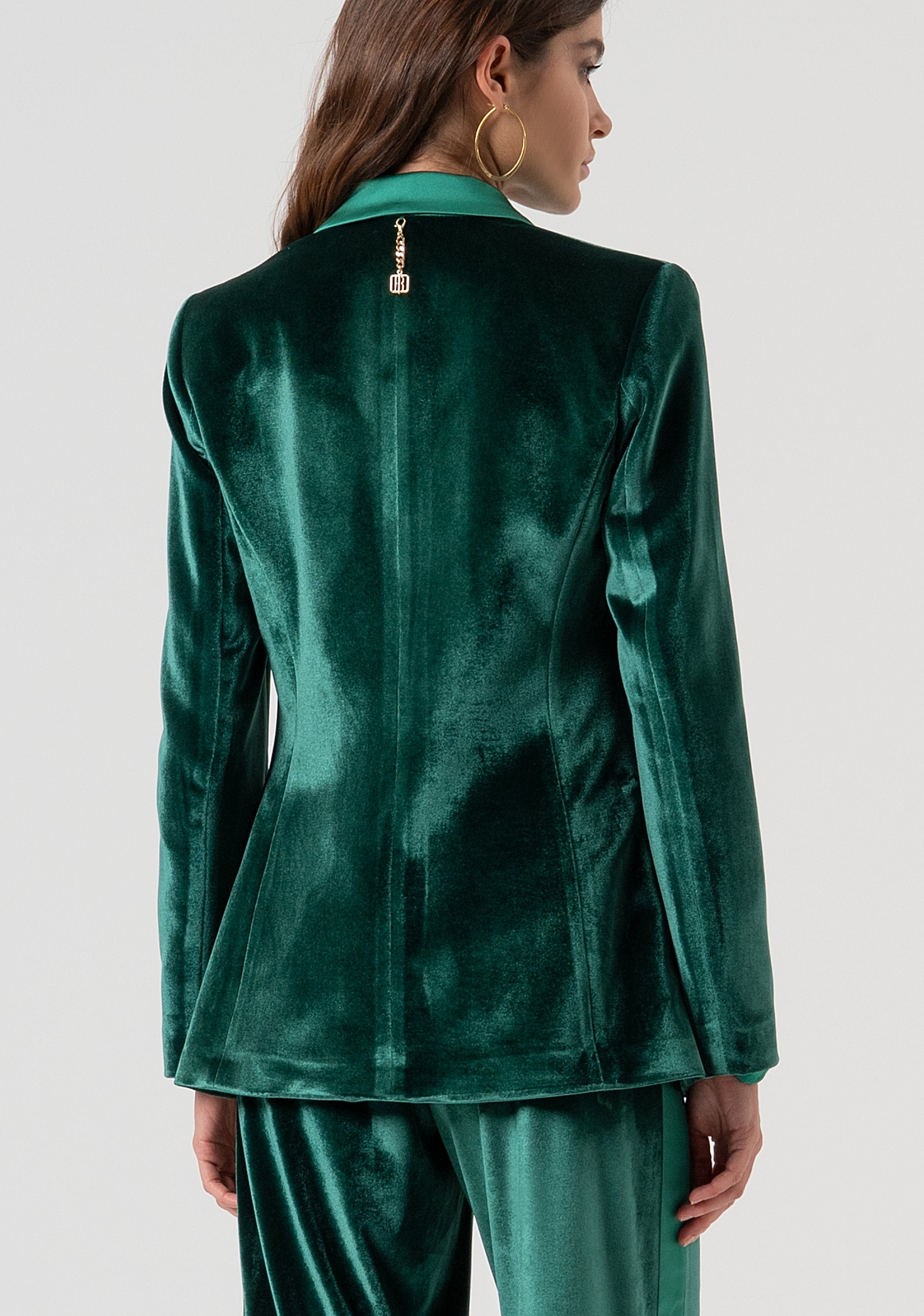 Blazer jacket regular fit single breasted made in velvet Fracomina FQ25WJ2002W59601-T70-3