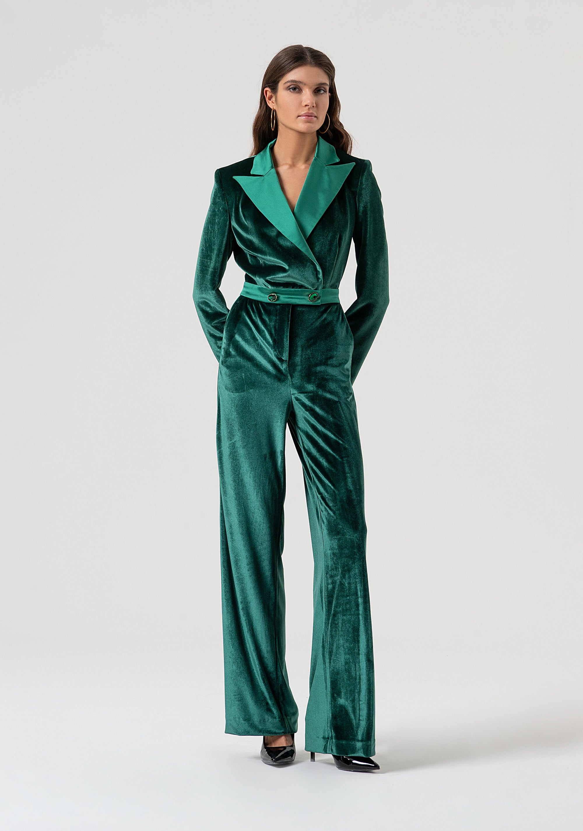 Overall regular fit made in velvet Fracomina FQ25WO2001W59601-T70-1