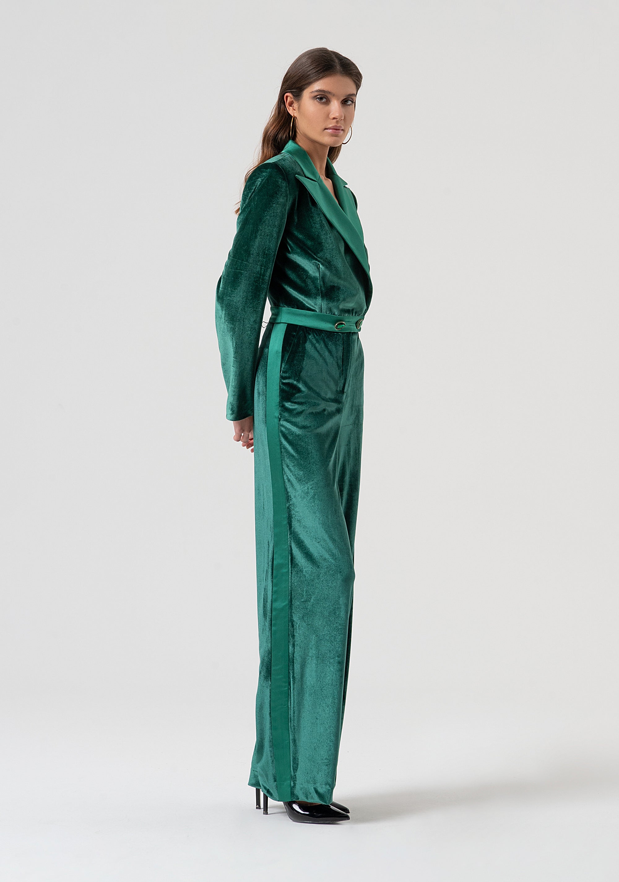 Overall regular fit made in velvet Fracomina FQ25WO2001W59601-T70-3